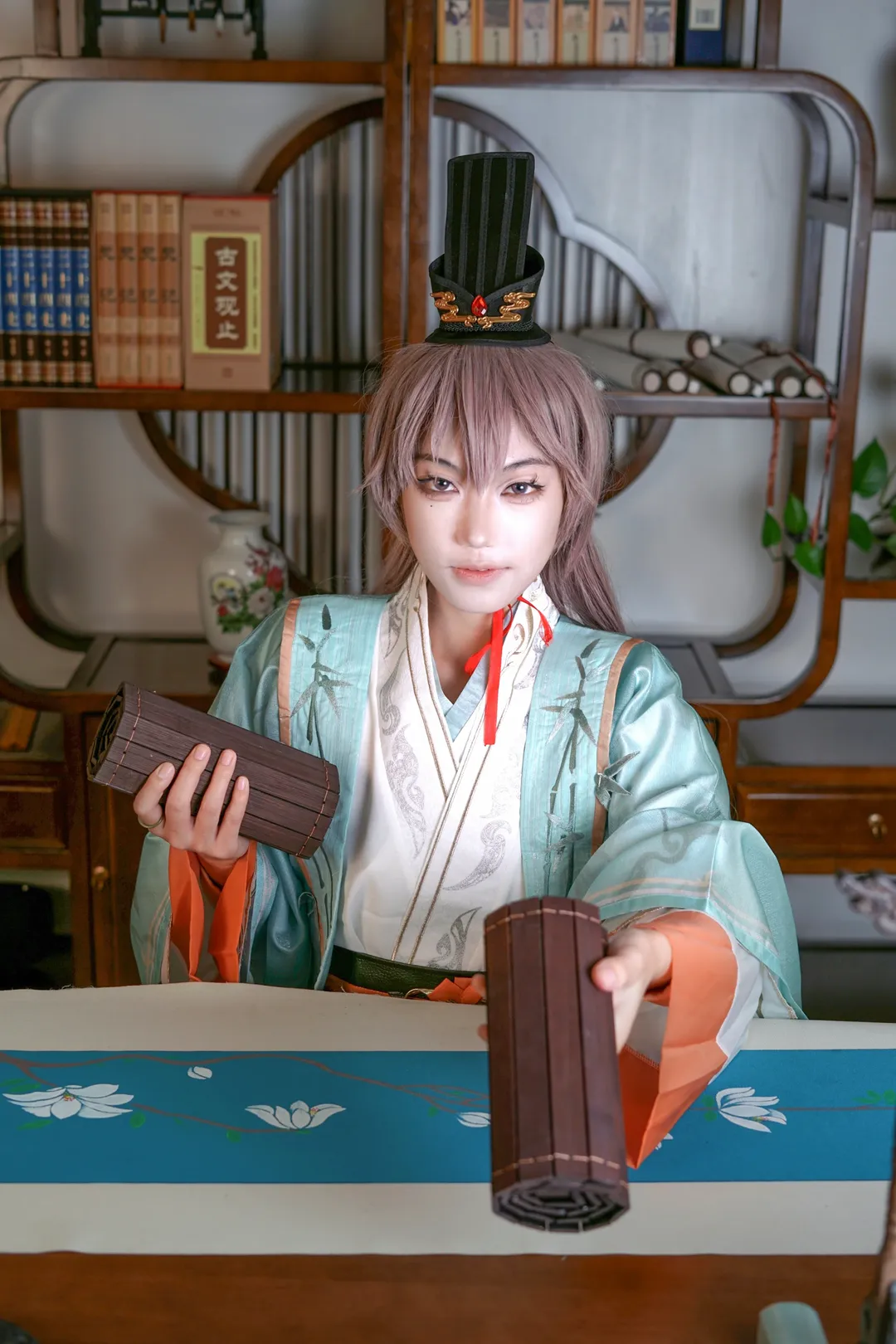 古风摄影, 二次元cosplay, 汉服造型, 代号鸢, 袁基cos