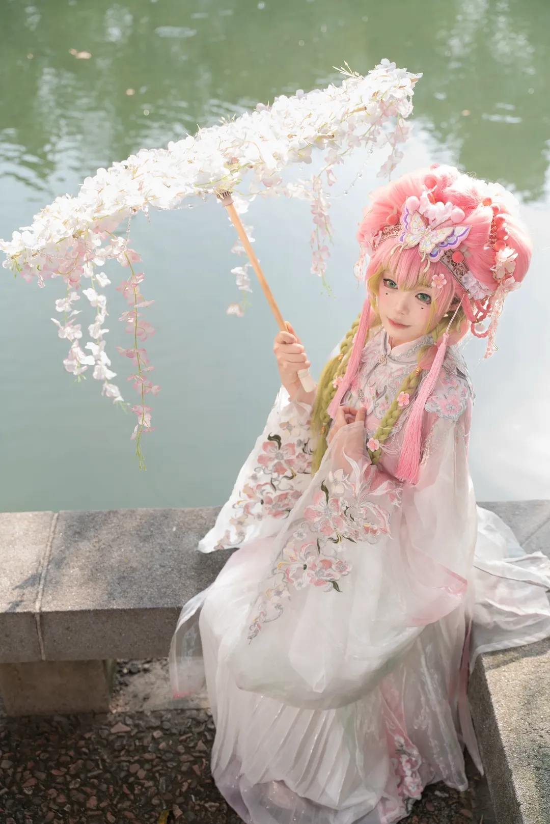 鬼灭之刃, 甘露寺蜜璃cos, cosplay摄影, 漫展正片, 古风Cos - 第2张