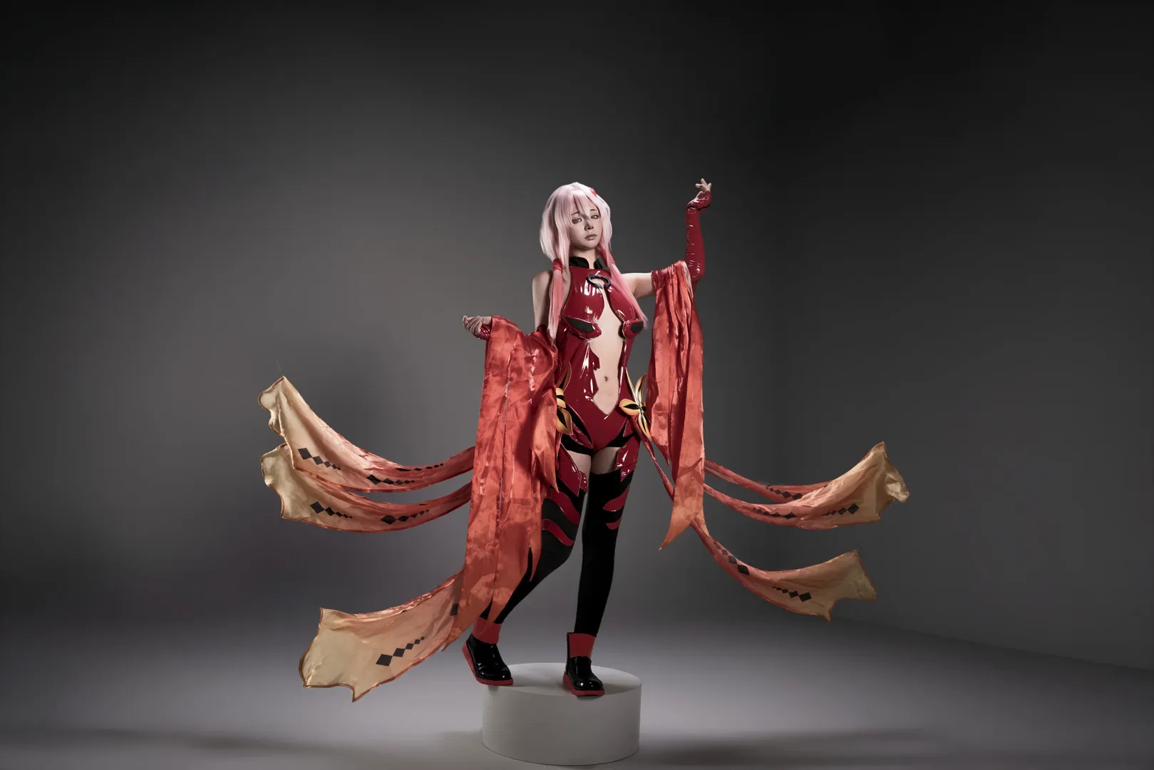 コスプレ撮影, 二次元ファッション, ギルティクラウン, スタジオ撮影, 楪いのりコスプレ