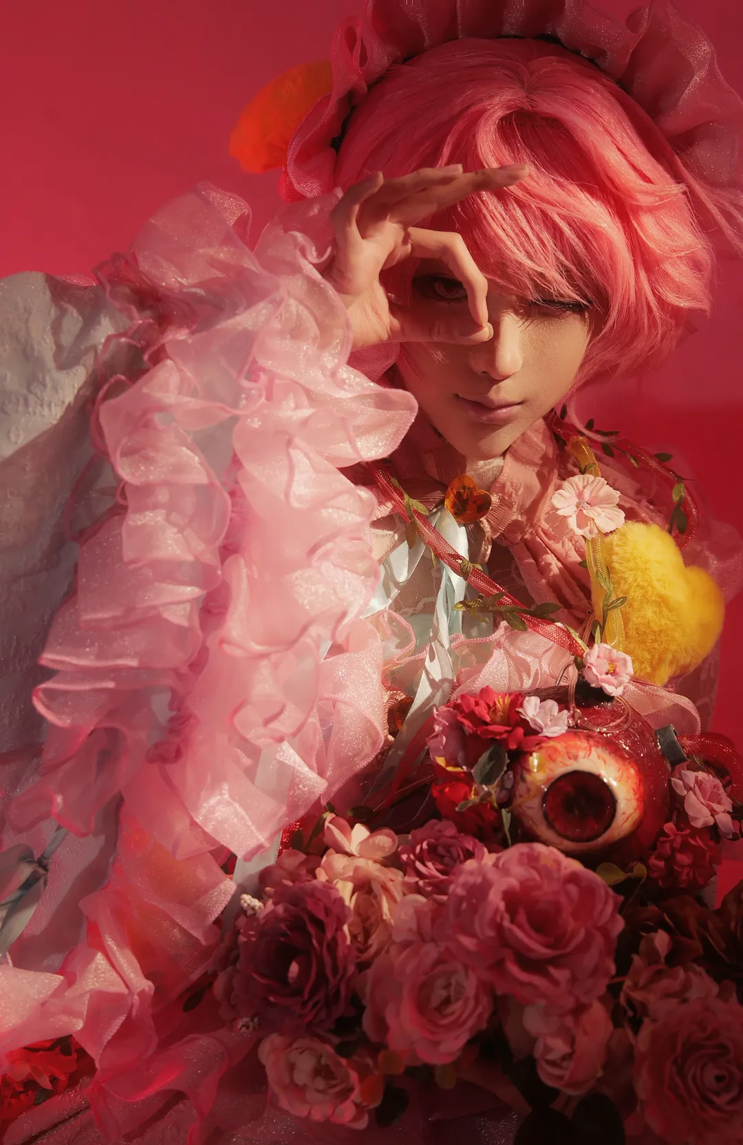 東方Project, コスプレ撮影, 古明地さとり コスプレ, ピンクコーデ, 二次元コスプレメイク - 1枚目