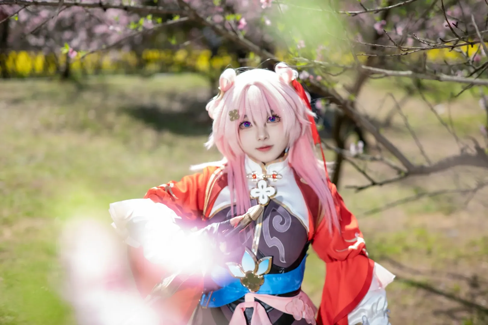 崩壞星穹鐵道, 三月七cos, cosplay攝影, 二次元外景, 櫻花季cos - 第6張
