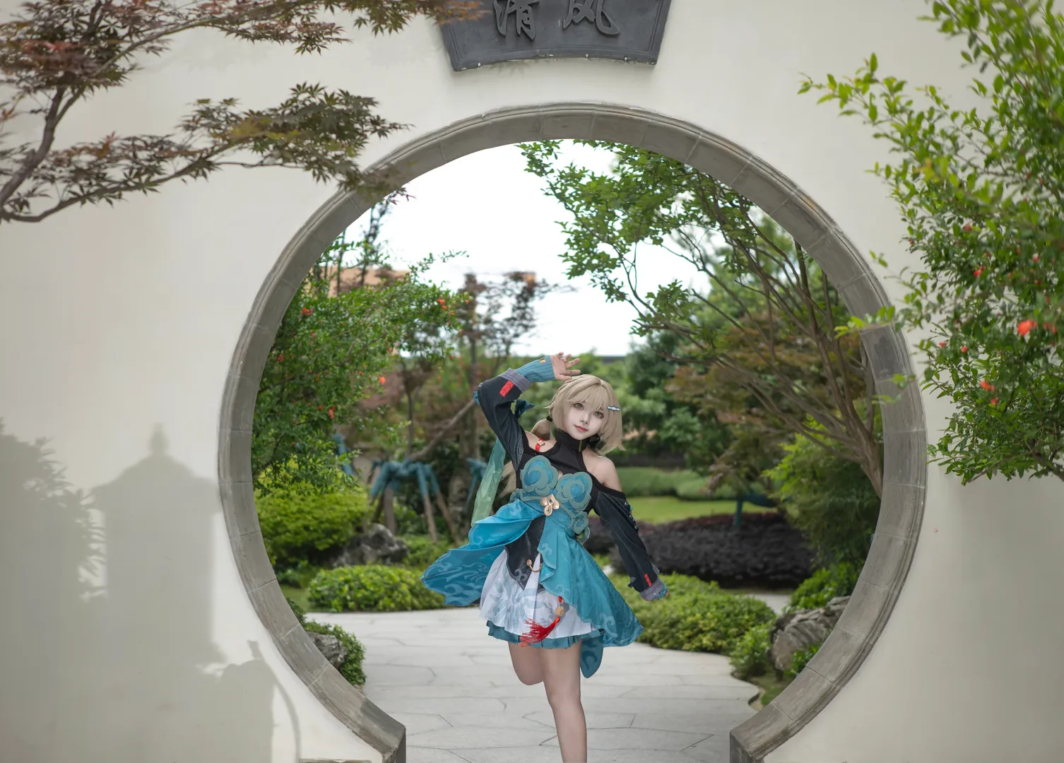 Honkai: Star Rail, Outdoor photography, Qingque cosplay, Cosplay photoshoot, Traditional Chinese style cosplay - Image 7