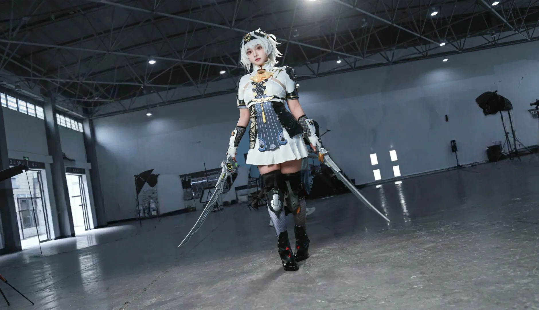 绝区零, cosplay, 场照摄影, 二次元机甲风, 零号安比cos - 第7张