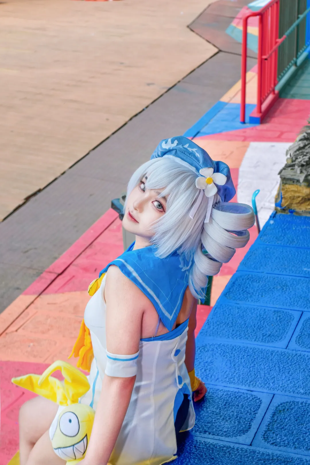 cosplay, 崩坏三, 布洛妮娅cos, 外景摄影, 水手服 - 第2张