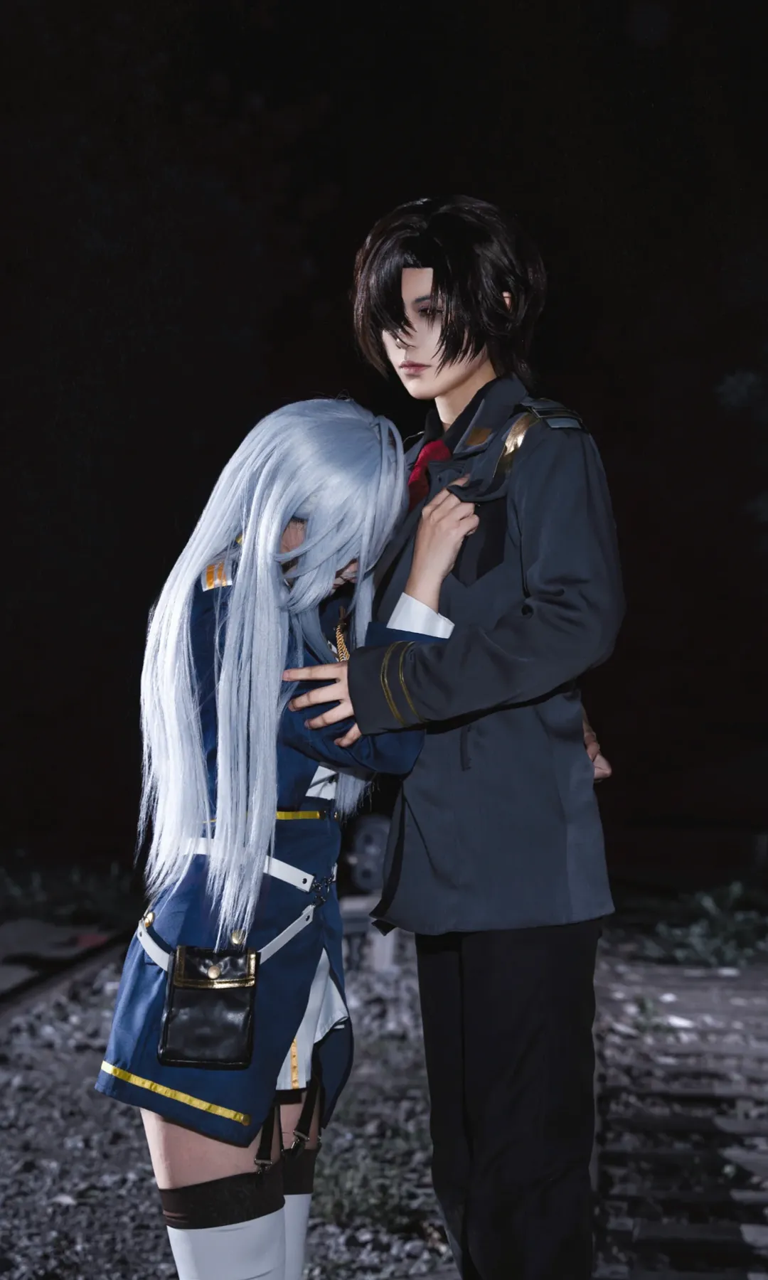 夜景摄影, 军装cosplay, 蕾娜cos, 86-不存在的战区-, 辛耶蕾娜 - 第3张