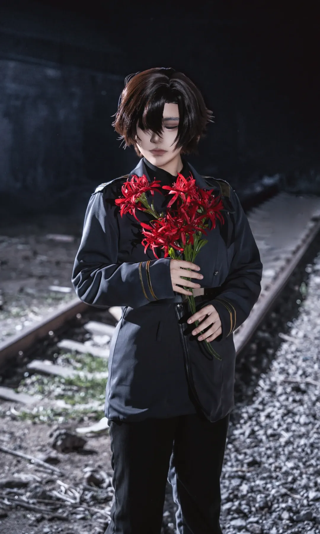 夜景摄影, 军装cosplay, 蕾娜cos, 86-不存在的战区-, 辛耶蕾娜 - 第4张