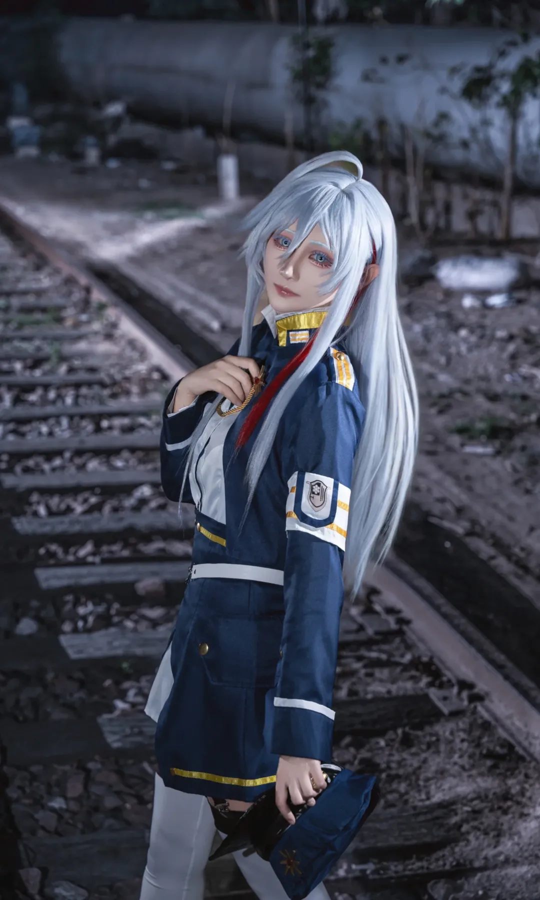夜景摄影, 军装cosplay, 蕾娜cos, 86-不存在的战区-, 辛耶蕾娜