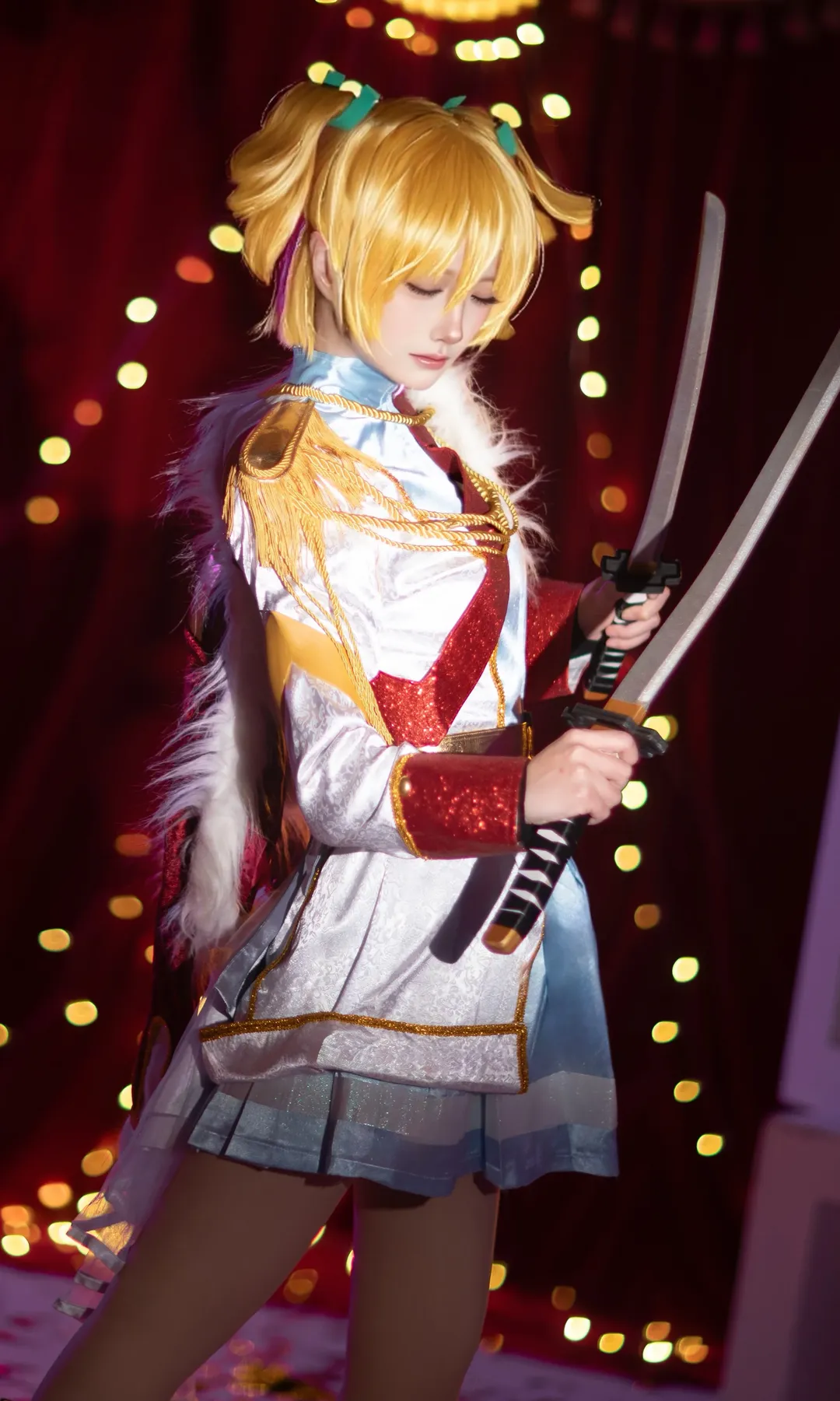 大场奈奈cos, 少女☆歌剧, 舞台风cosplay, 双刀武器, 99期生 - 第1张