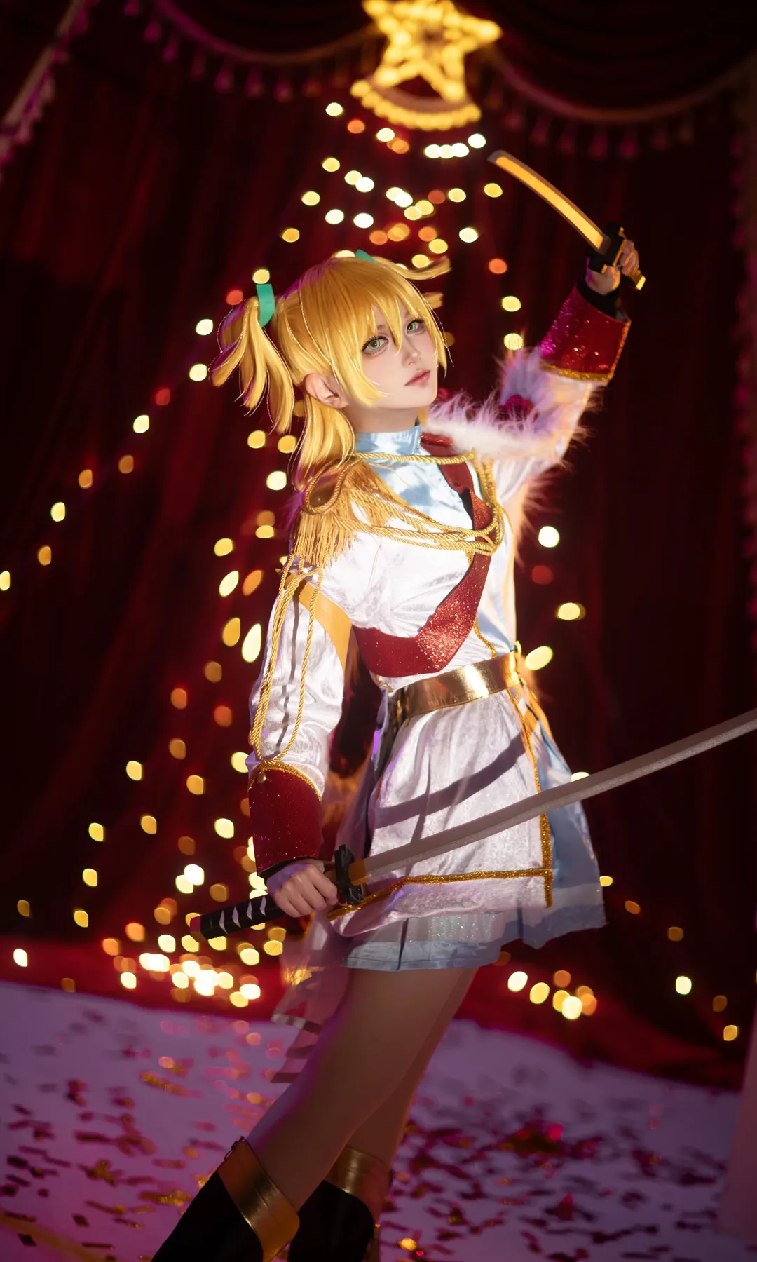 大場ななコスプレ, 少女☆歌劇 レヴュースタァライト, 舞台風コスプレ, 双剣, 99期生