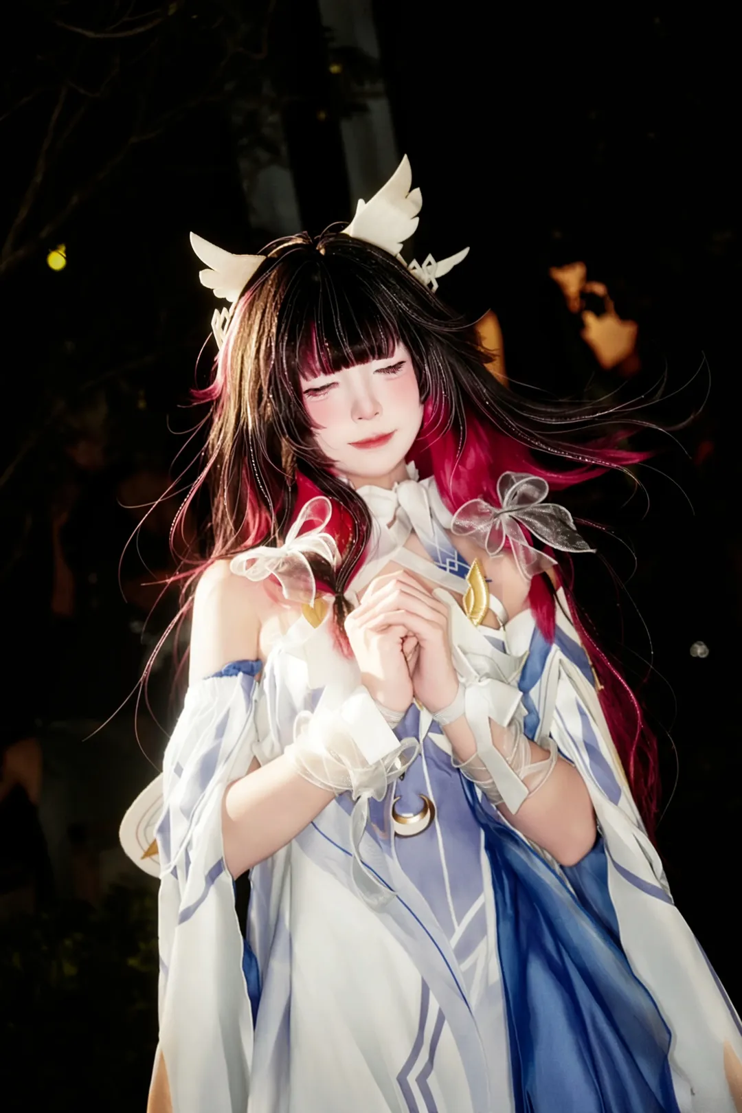 原神, 哥伦比娅cos, 二次元少女, 广州萤火虫漫展, 夜拍cos - 第1张