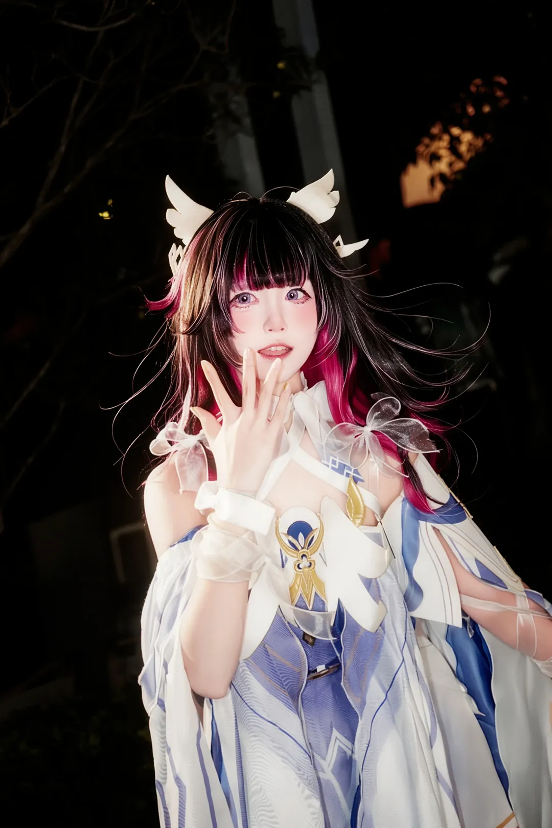原神, 哥伦比娅cos, 二次元少女, 广州萤火虫漫展, 夜拍cos