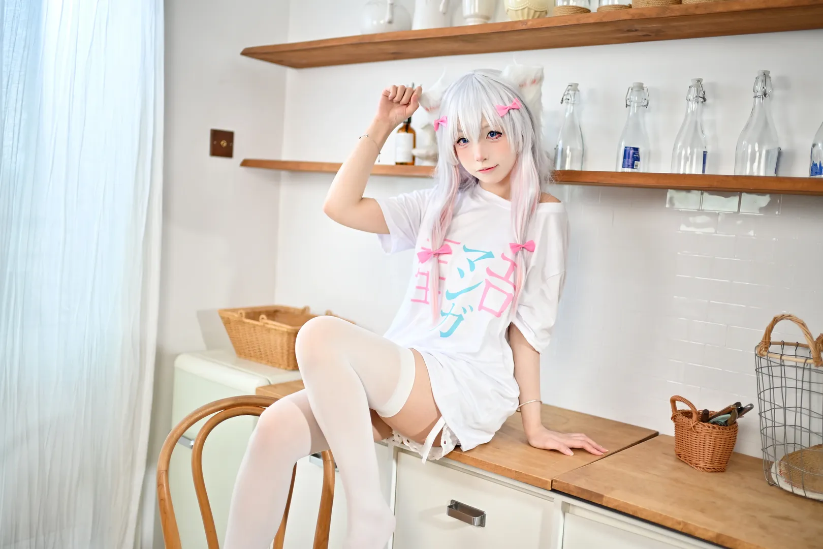 广州模特, 埃罗芒阿老师, 和泉纱雾cos, cosplay拍摄, 居家风cos