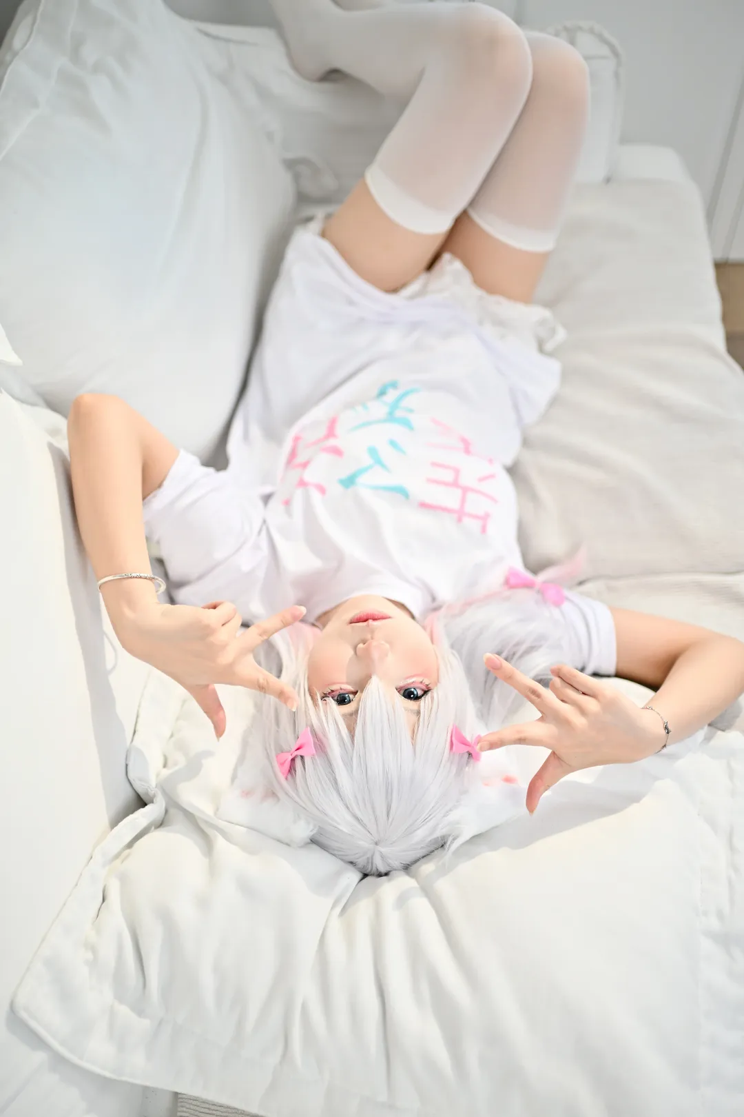 白ストッキング, エロマンガ先生, 和泉紗霧 コスプレ, 獣耳娘, 宅コス - 1枚目