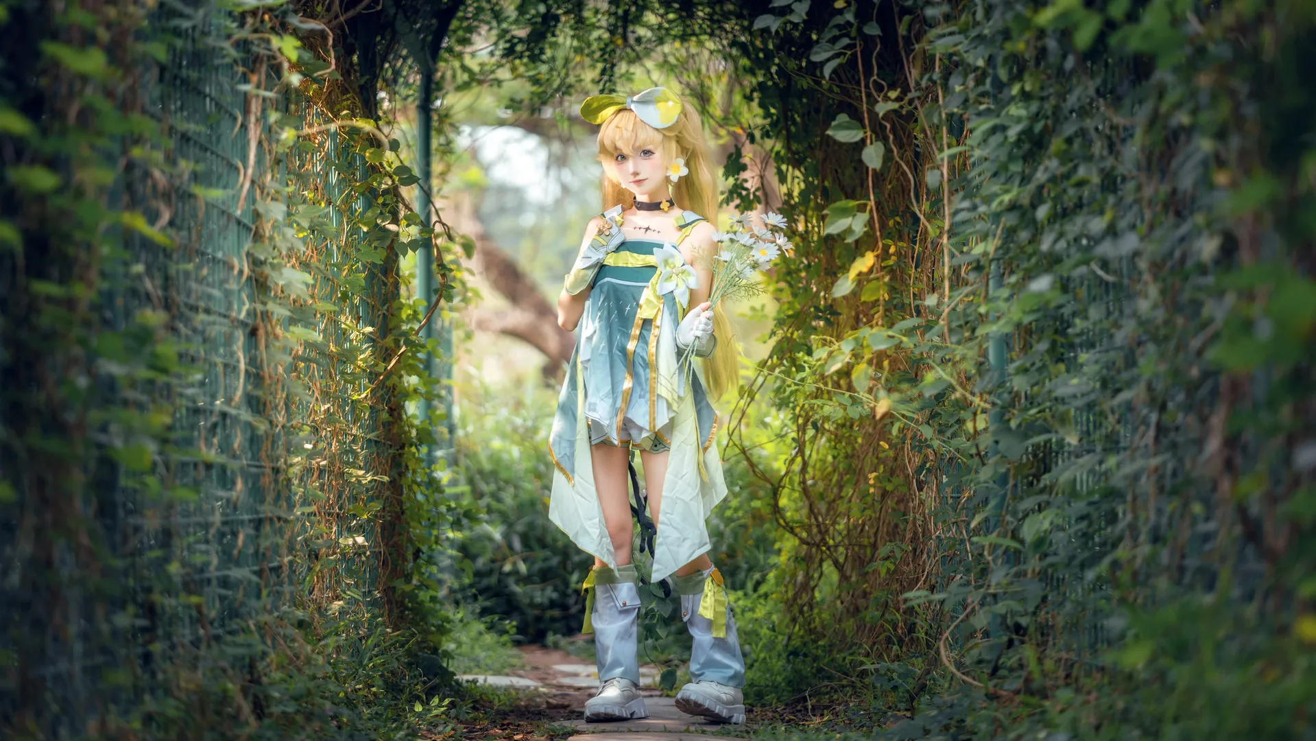 鳴潮, アウトドア撮影, ヴェリーナ コスプレ, コスプレ撮影, 広州植物園での撮影 - 6枚目