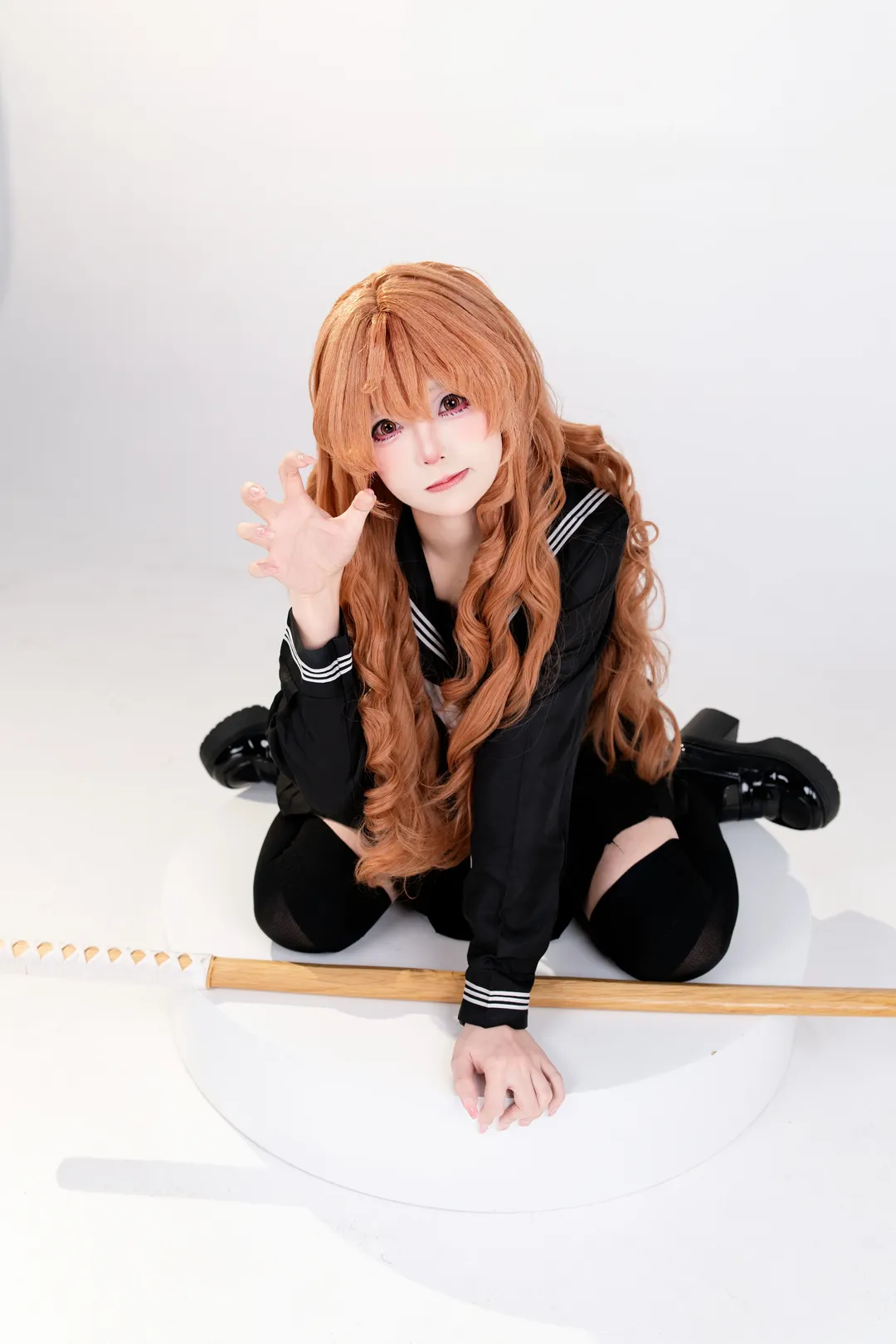 棚拍, 二次元cosplay, 逢坂大河cos, 龙与虎, jk制服 - 第2张