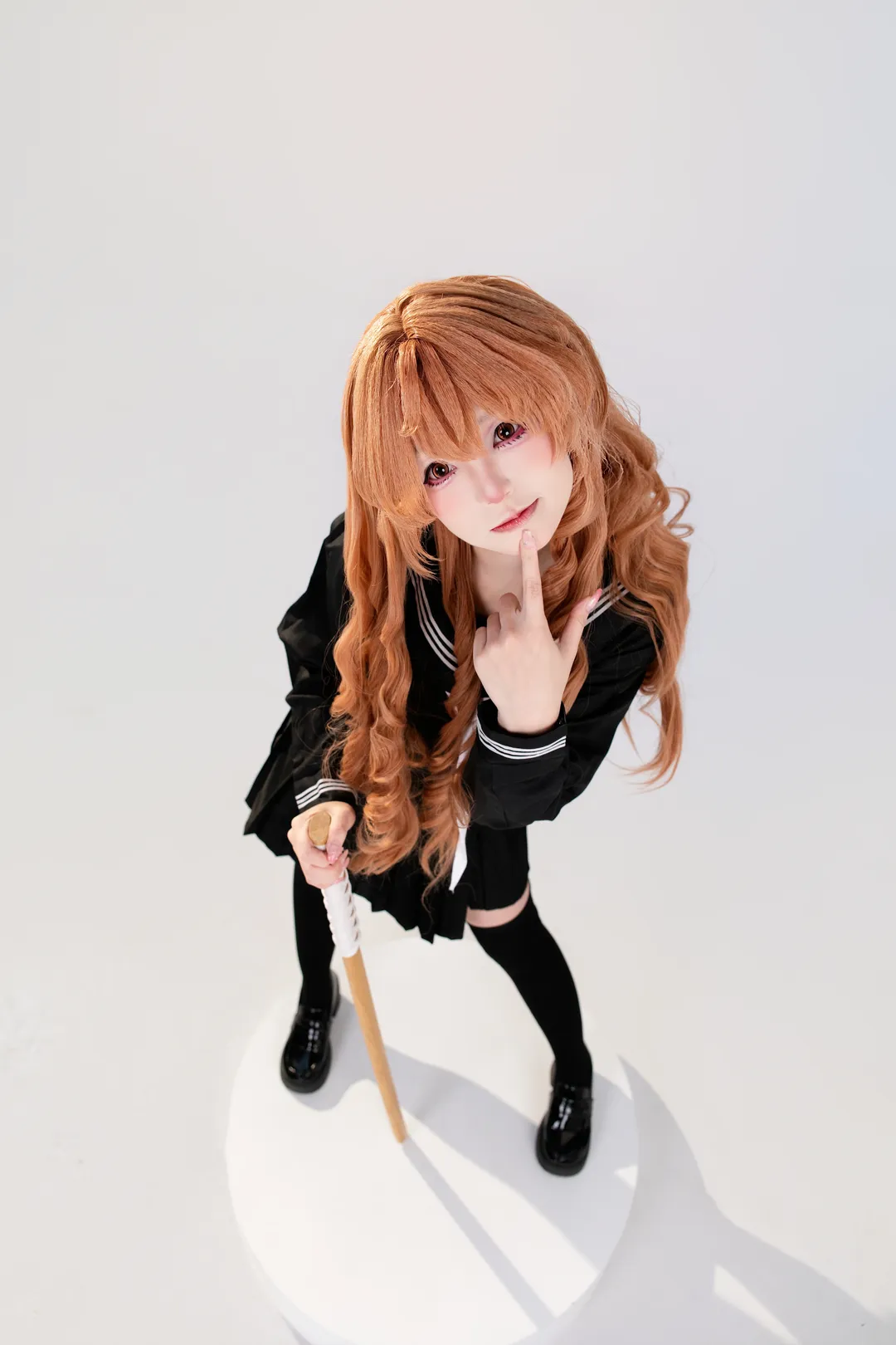 棚拍, 二次元cosplay, 逢坂大河cos, 龙与虎, jk制服 - 第3张