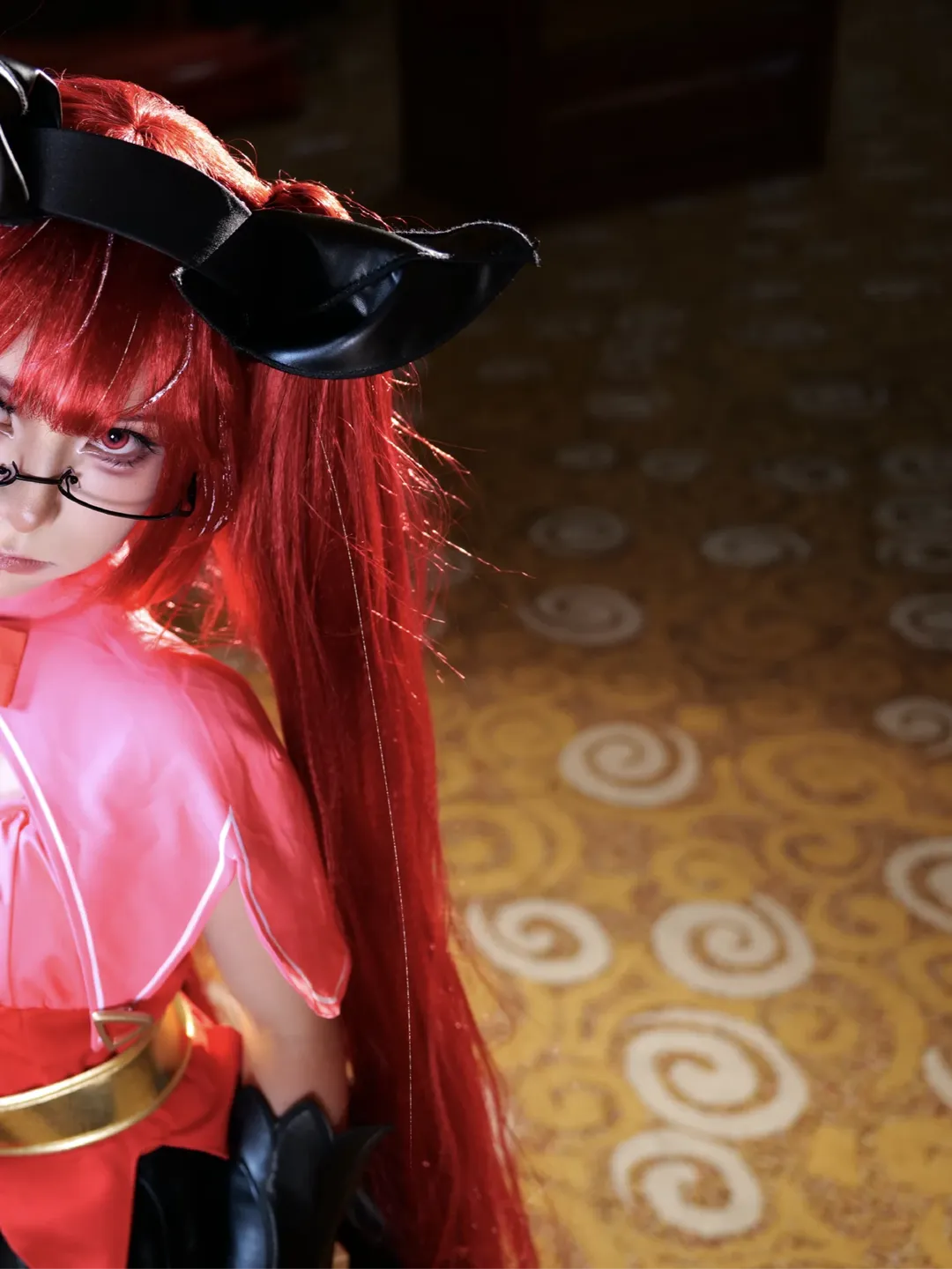 王者荣耀, 安琪拉cos, cosplay摄影, 二次元妆容, 红发假发 - 第3张