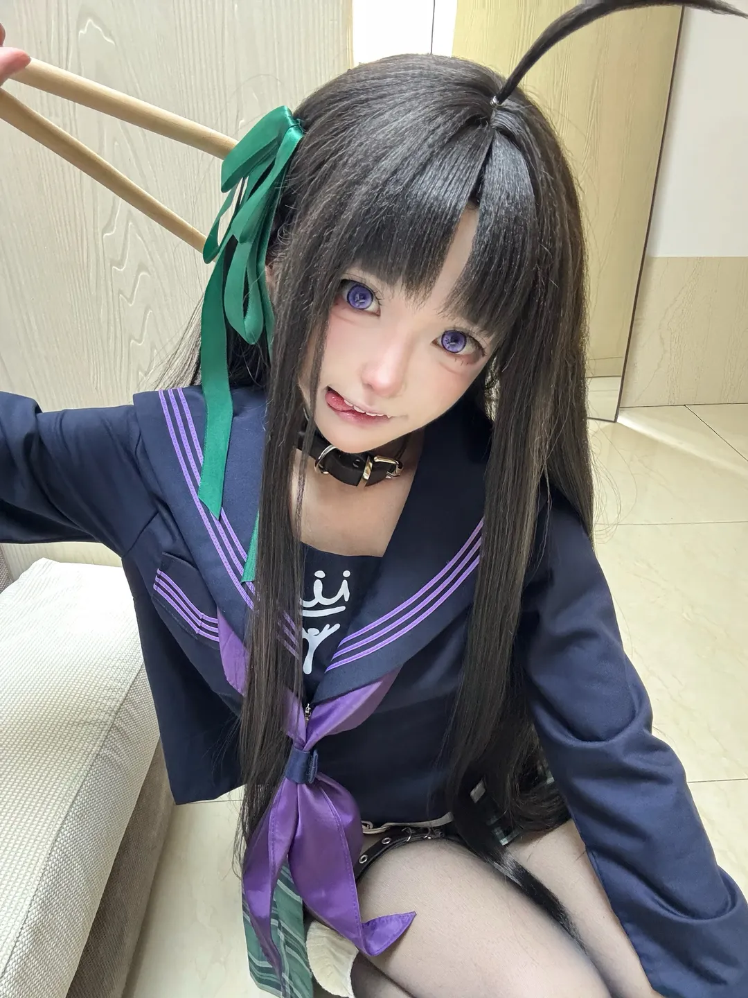 二次元穿搭, 水手服cosplay, 哭泣少女乐队, 安和昴cos, Coser摄影分享 - 第1张