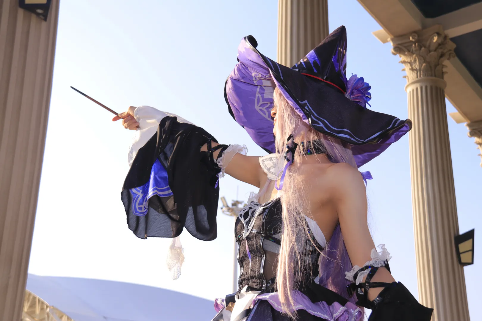 崩壞星穹鐵道, 大黑塔cos, 深圳外景, cosplay攝影, 魔女裝束