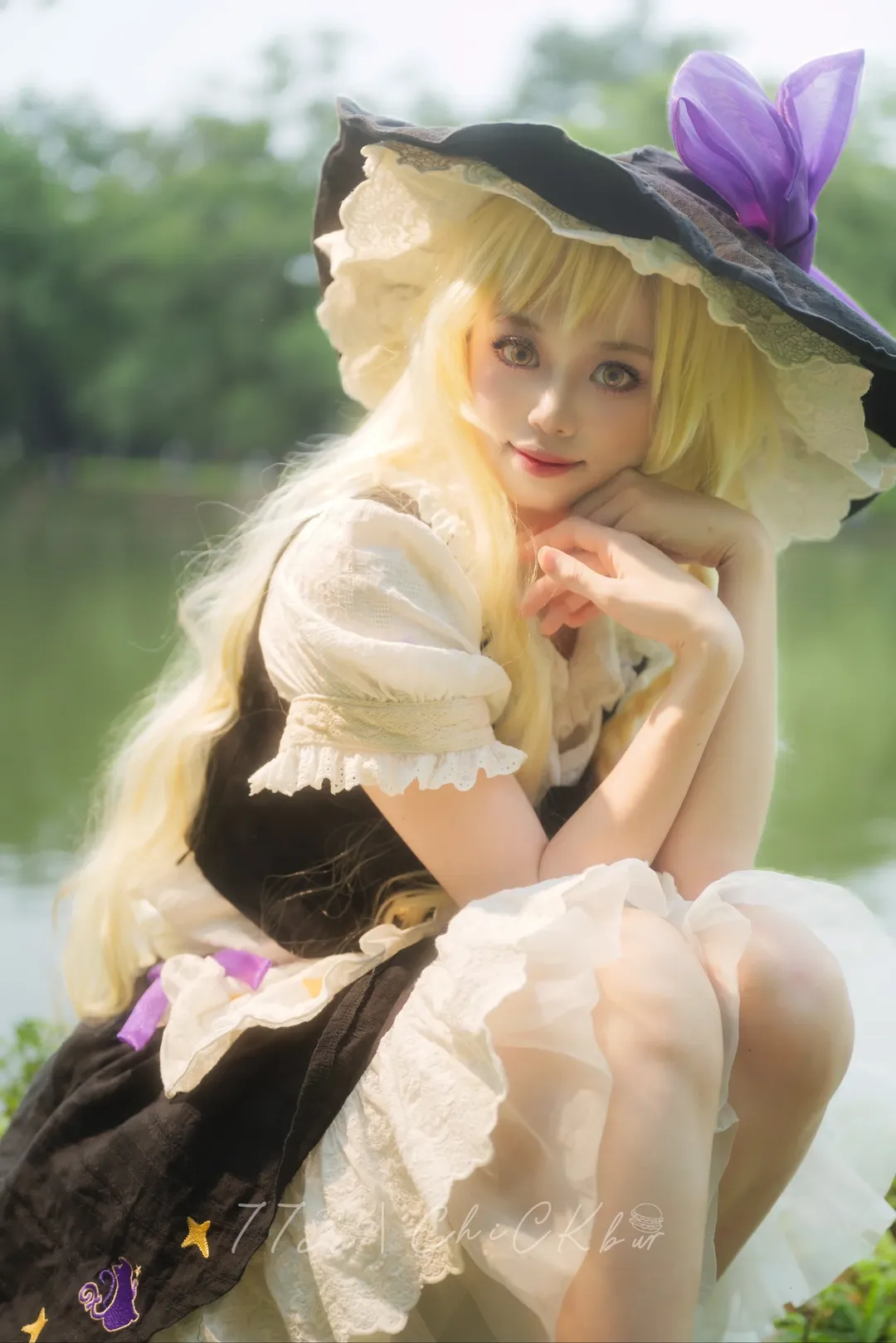 Touhou Project, Marisa Kirisame cosplay, Outdoor natural light photography, Niche and obscure ACGN, Cosplay outfit recreation
