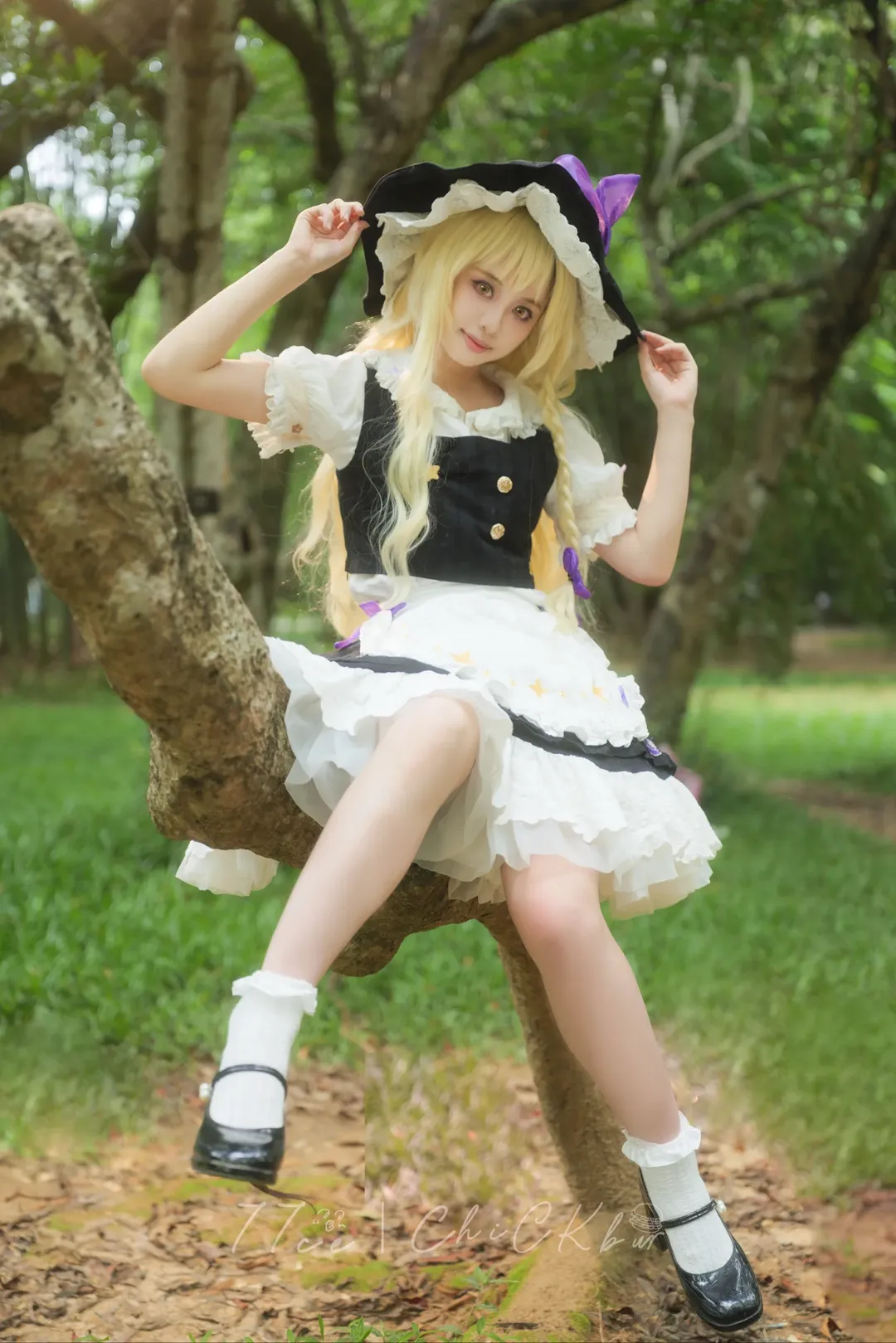 东方project, 雾雨魔理沙cos, 户外自然光摄影, 小众冷门二次元, cosplay穿搭还原 - 第2张