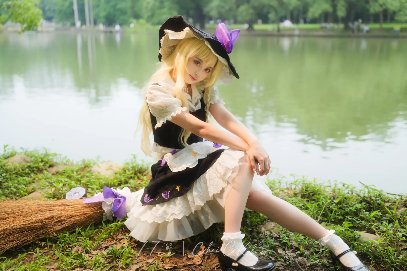 東方Project, 霧雨魔理沙 コスプレ, コスプレ撮影, 二次元少女写真, 屋外ロケ撮影