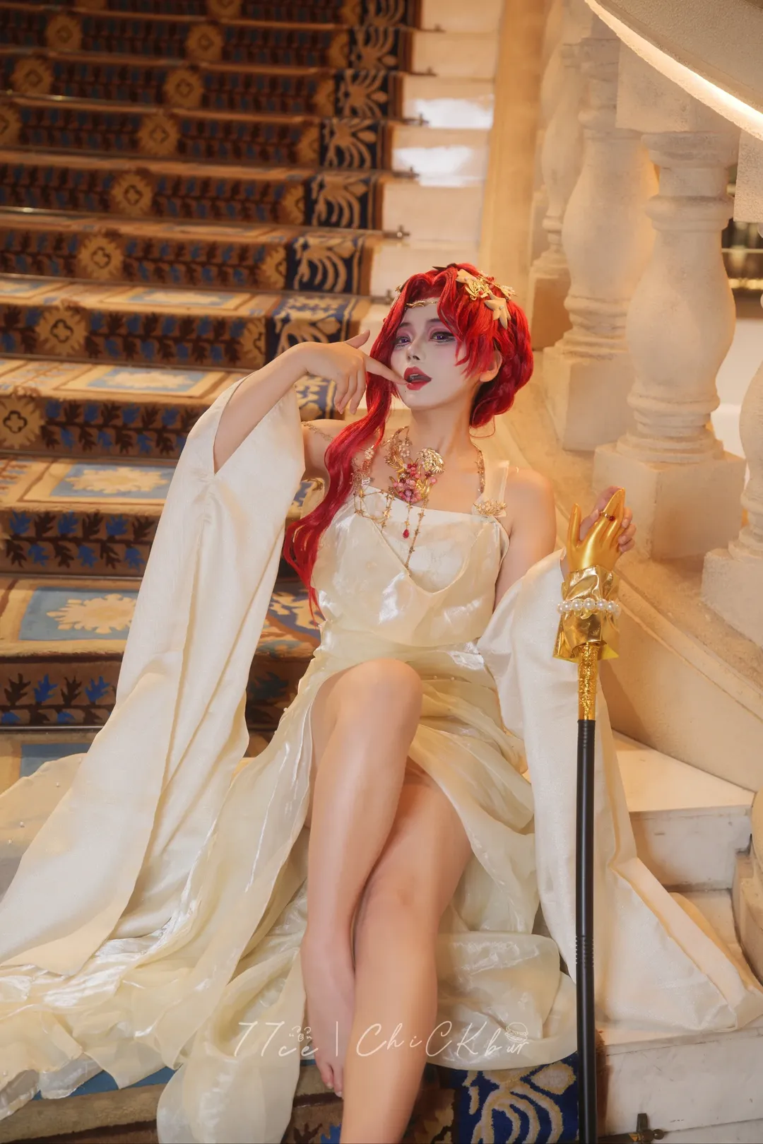 cosplay, 无期迷途, 卡门奈特cos, 古典风写真, 罗浮宫漫游 - 第2张