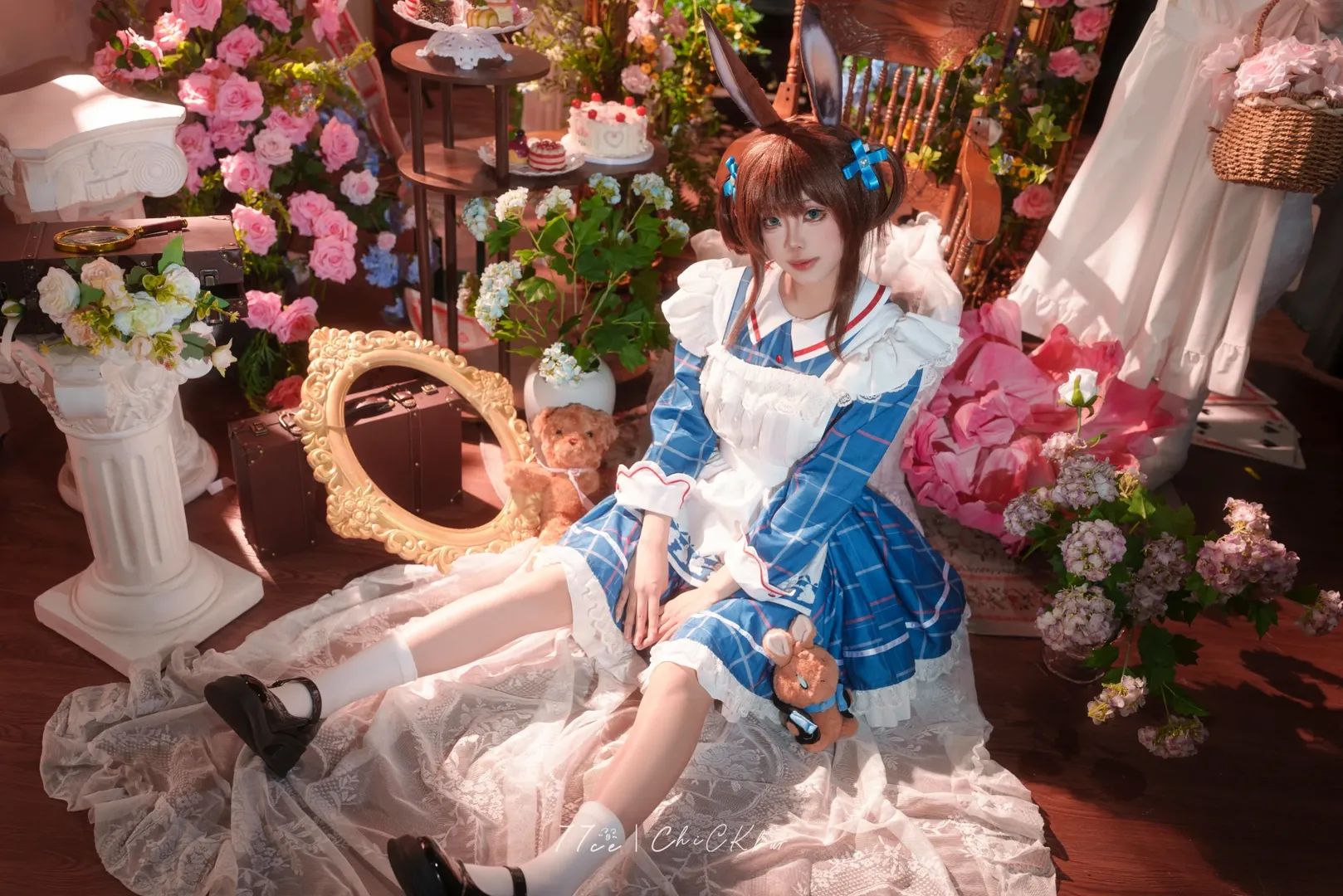二次元摄影, 明日方舟, 阿米娅cos, cosplay正片, 女仆装cos - 第3张