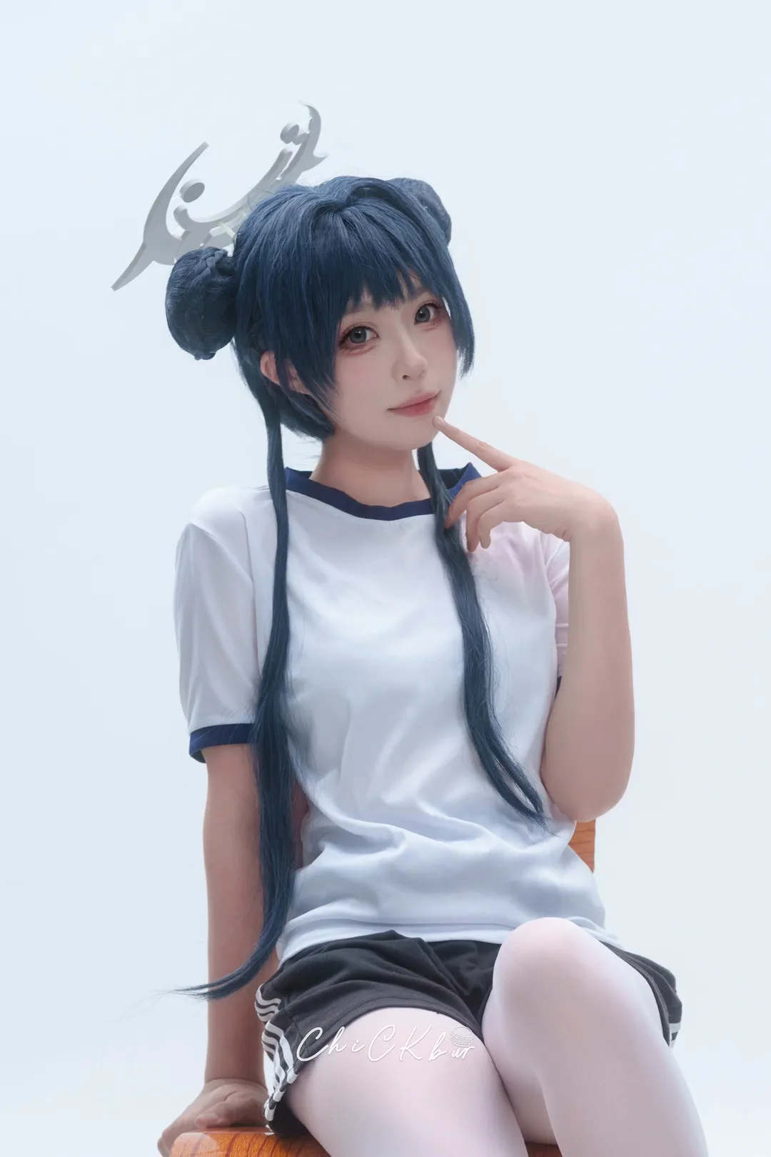 ブルーアーカイブ, キサキ コスプレ, 二次元コスプレ, 体操服, 白ホリ撮影 - 1枚目
