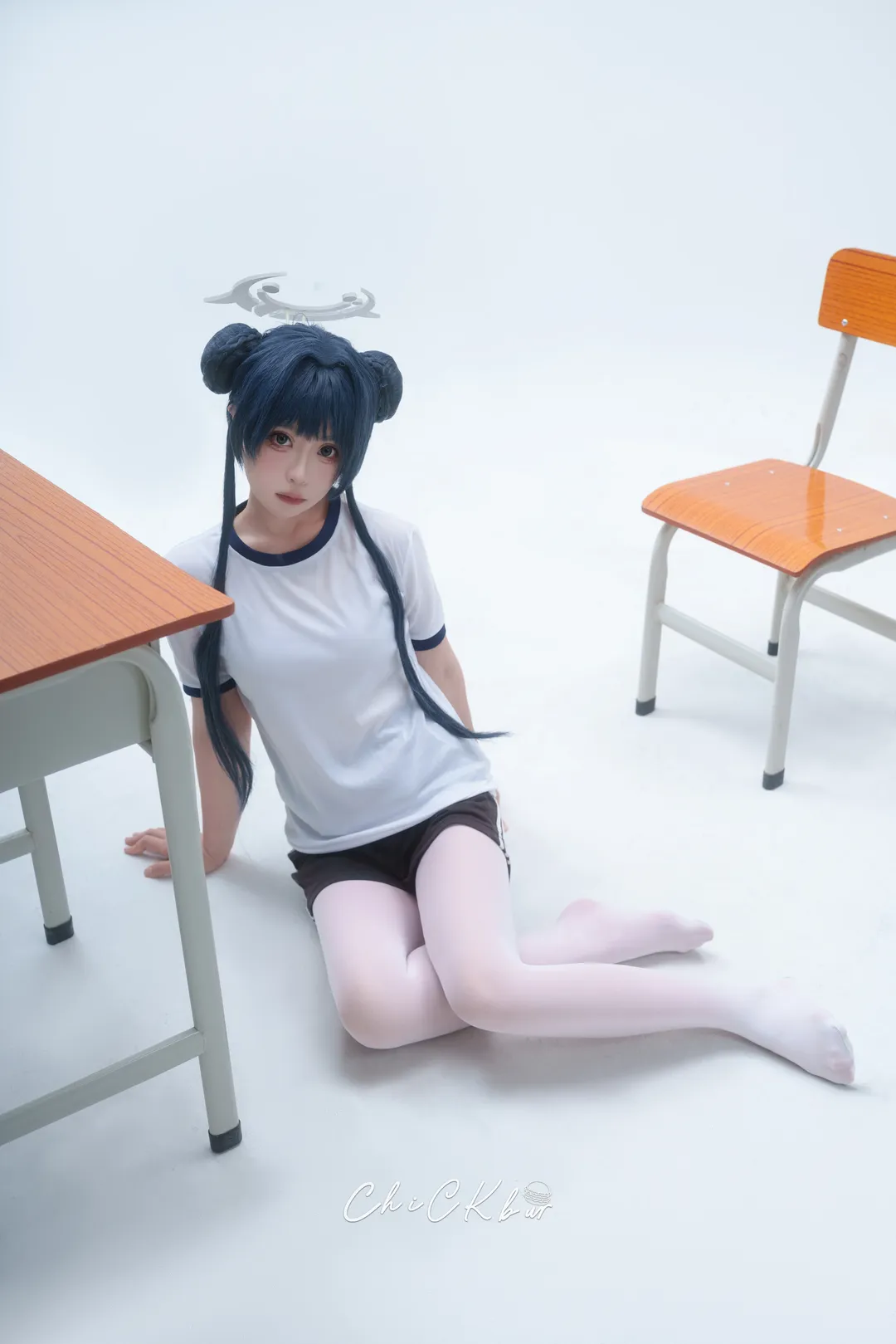ブルーアーカイブ, キサキ コスプレ, 二次元コスプレ, 体操服, 白ホリ撮影 - 3枚目
