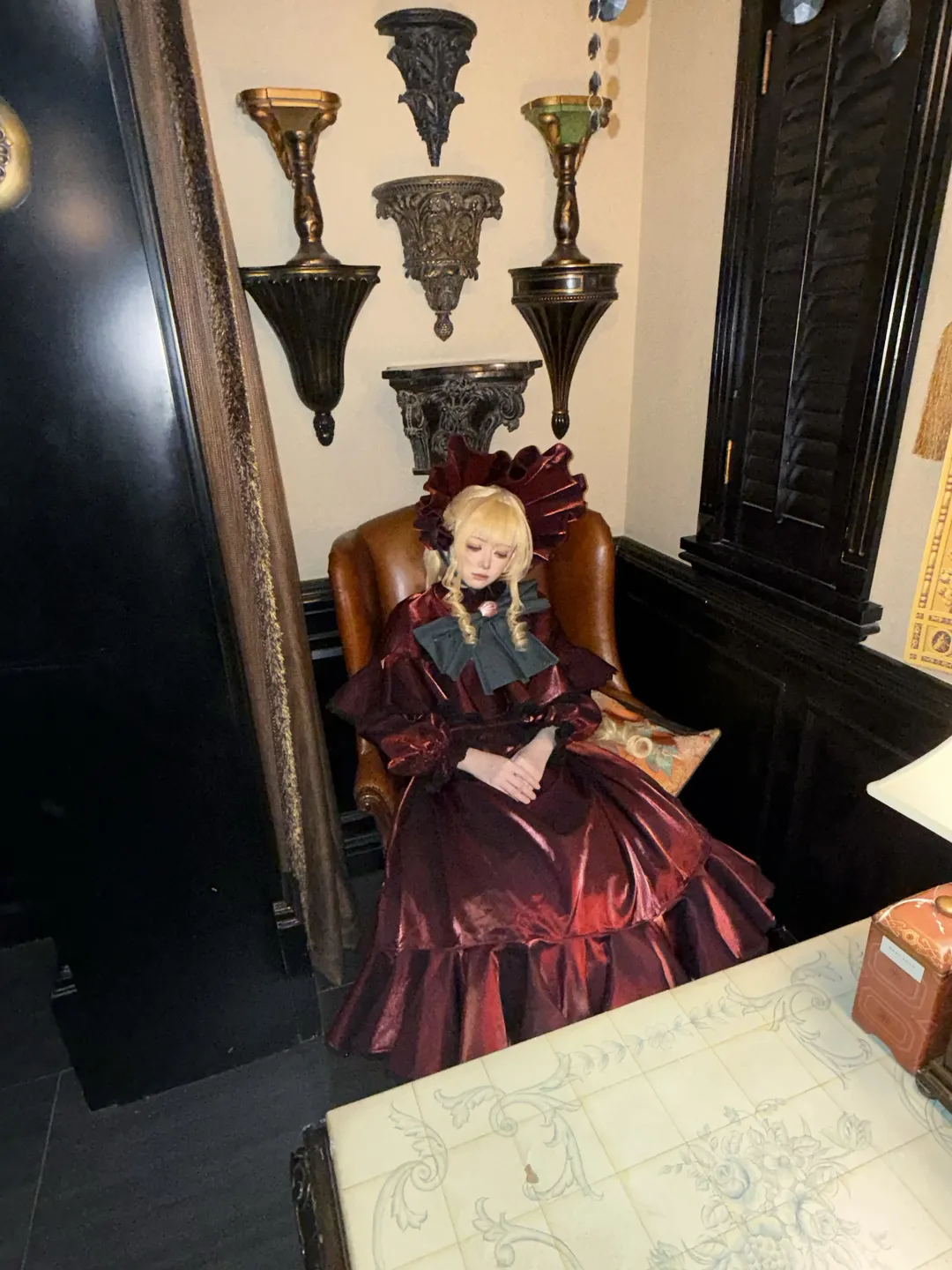 cosplay摄影, 蔷薇少女, 真红cos, 复古洛丽塔, 黑暗哥特