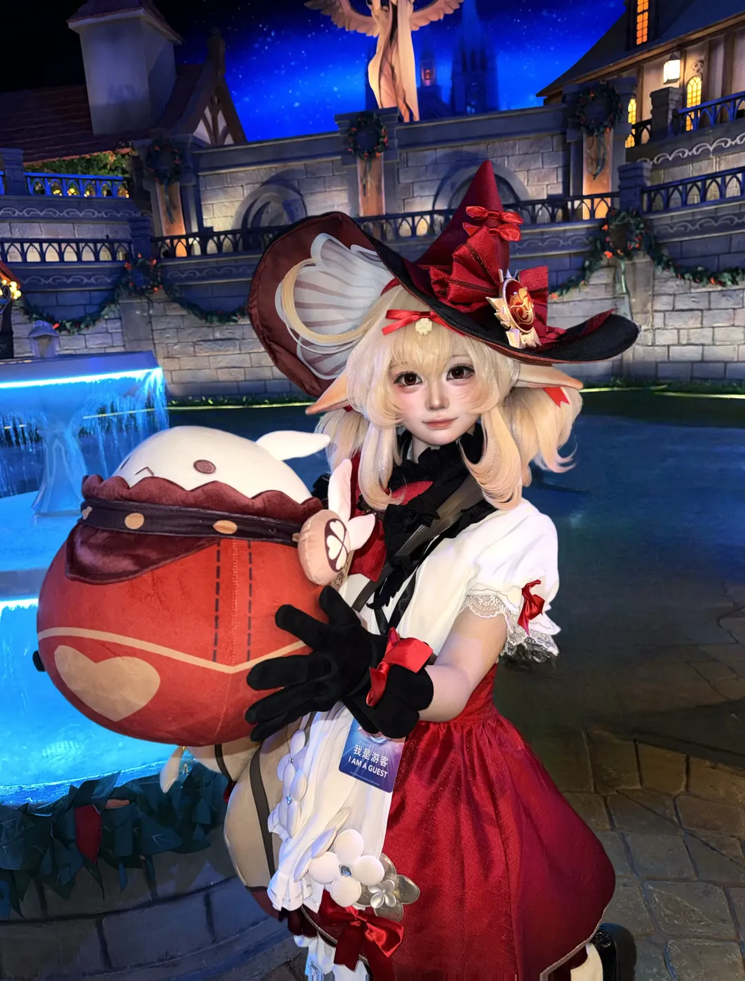 原神, cosplay, 可莉cos, 漫展返图, 夜景人像