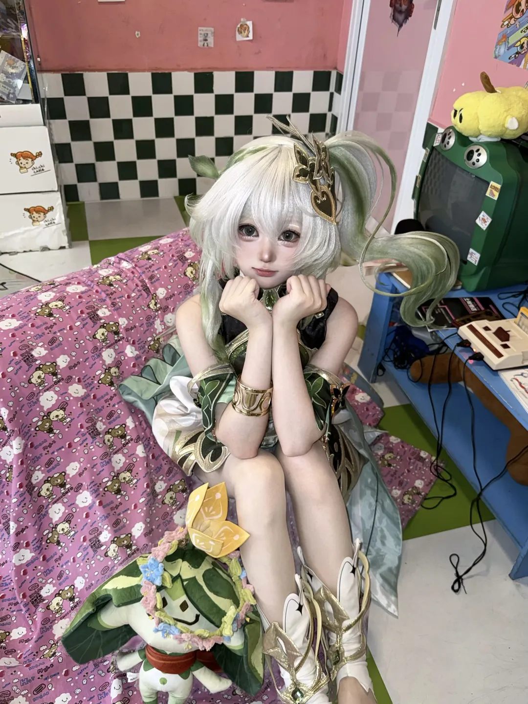 原神, 納西妲cos, 遊戲角色扮演, 草元素cosplay, 二次元日常穿搭