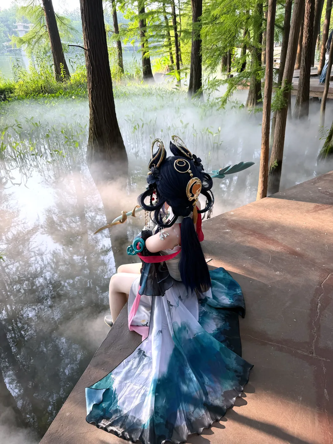 cosplay, 古风摄影, 王者荣耀, 离恨烟cos, 水杉林