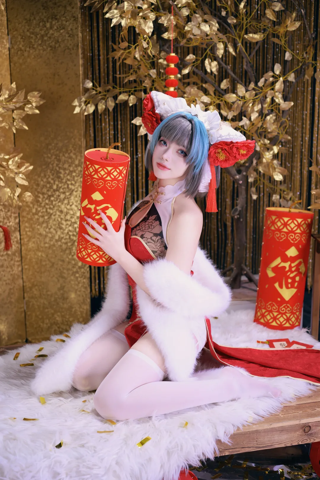 Cheshire Cosplay, Azur Lane, Anime cosplay, Cosplay photography, New Year Qipao - Image 9