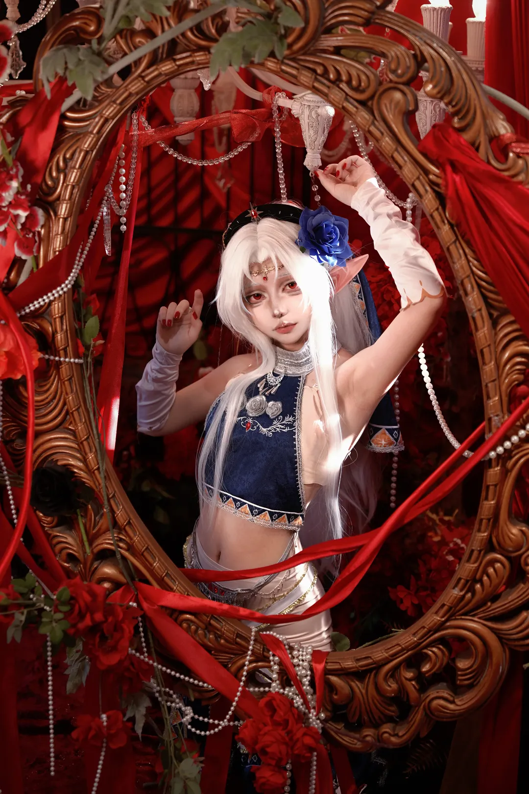 cosplay正片, 双子cos, 娼年德古拉, 精灵耳异域风, 复古宫廷摄影 - 第2张