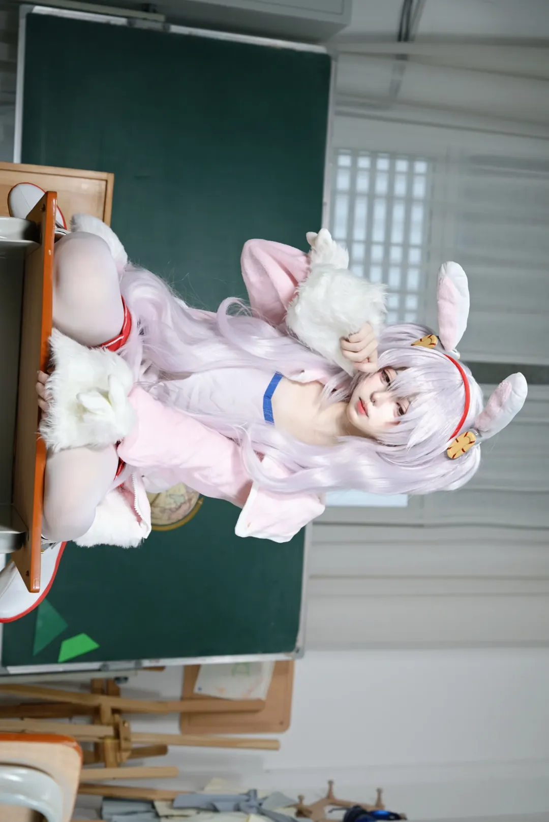 cosplay, Azur Lane, Laffey cosplay, Classroom photo, Three elements of portrait photography - Image 1