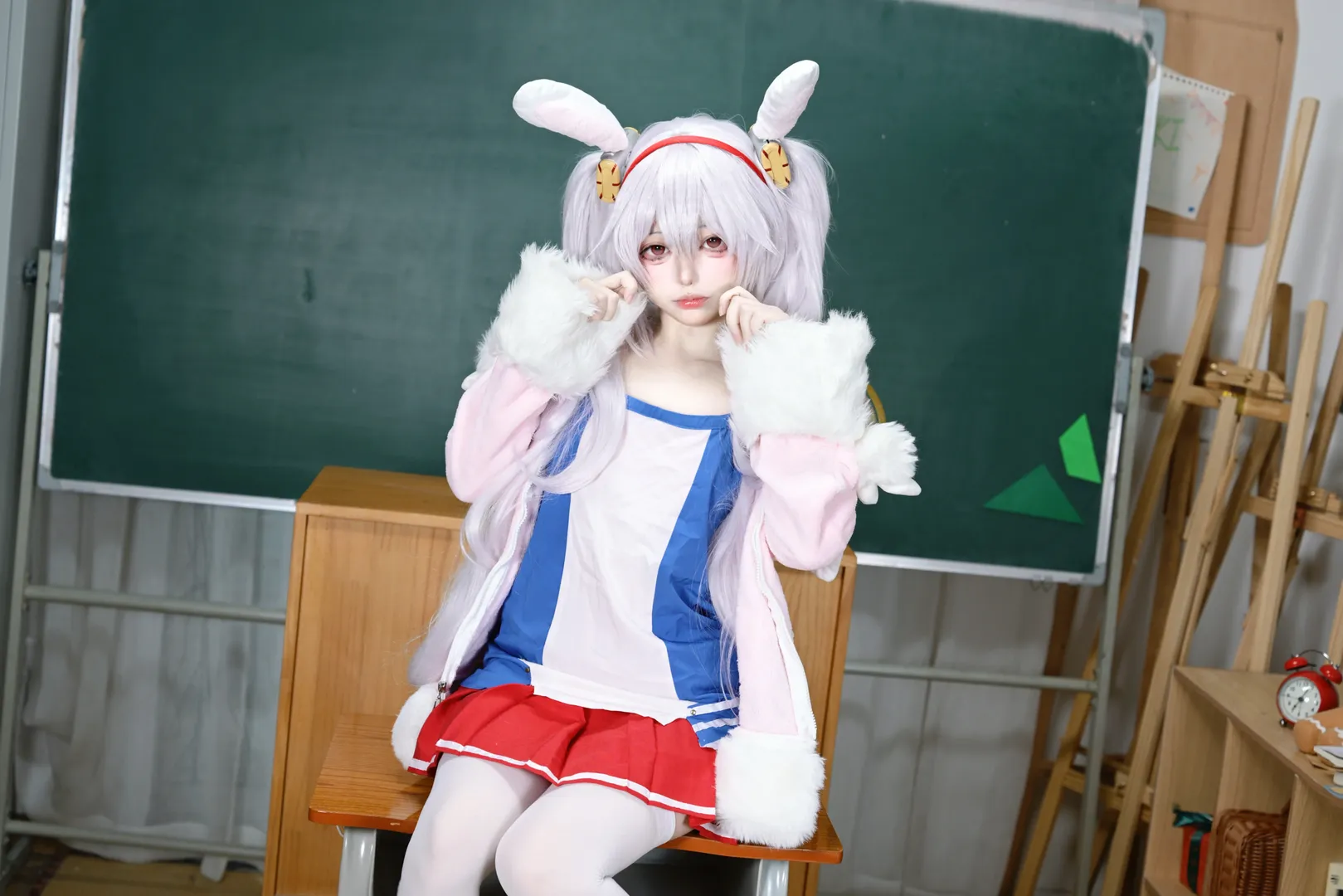 cosplay, Azur Lane, Laffey cosplay, Classroom photo, Three elements of portrait photography - Image 4