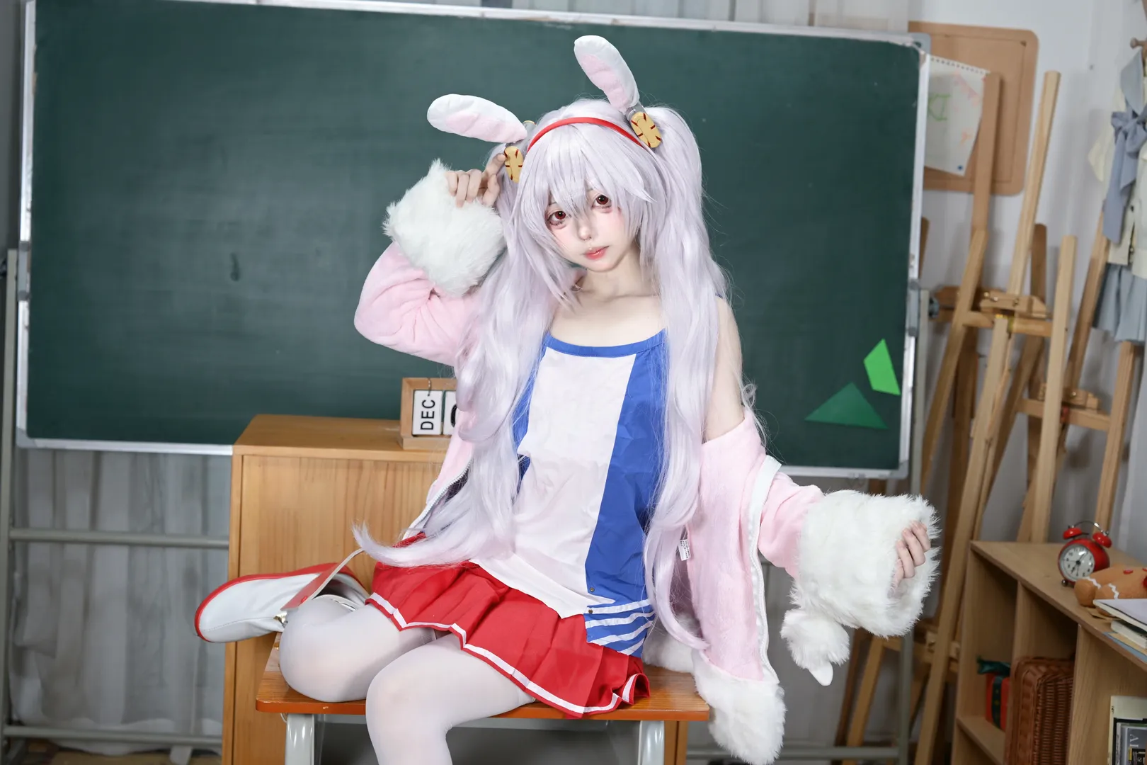 cosplay, 碧蓝航线, 拉菲cos, 教室写真, 人像三要素