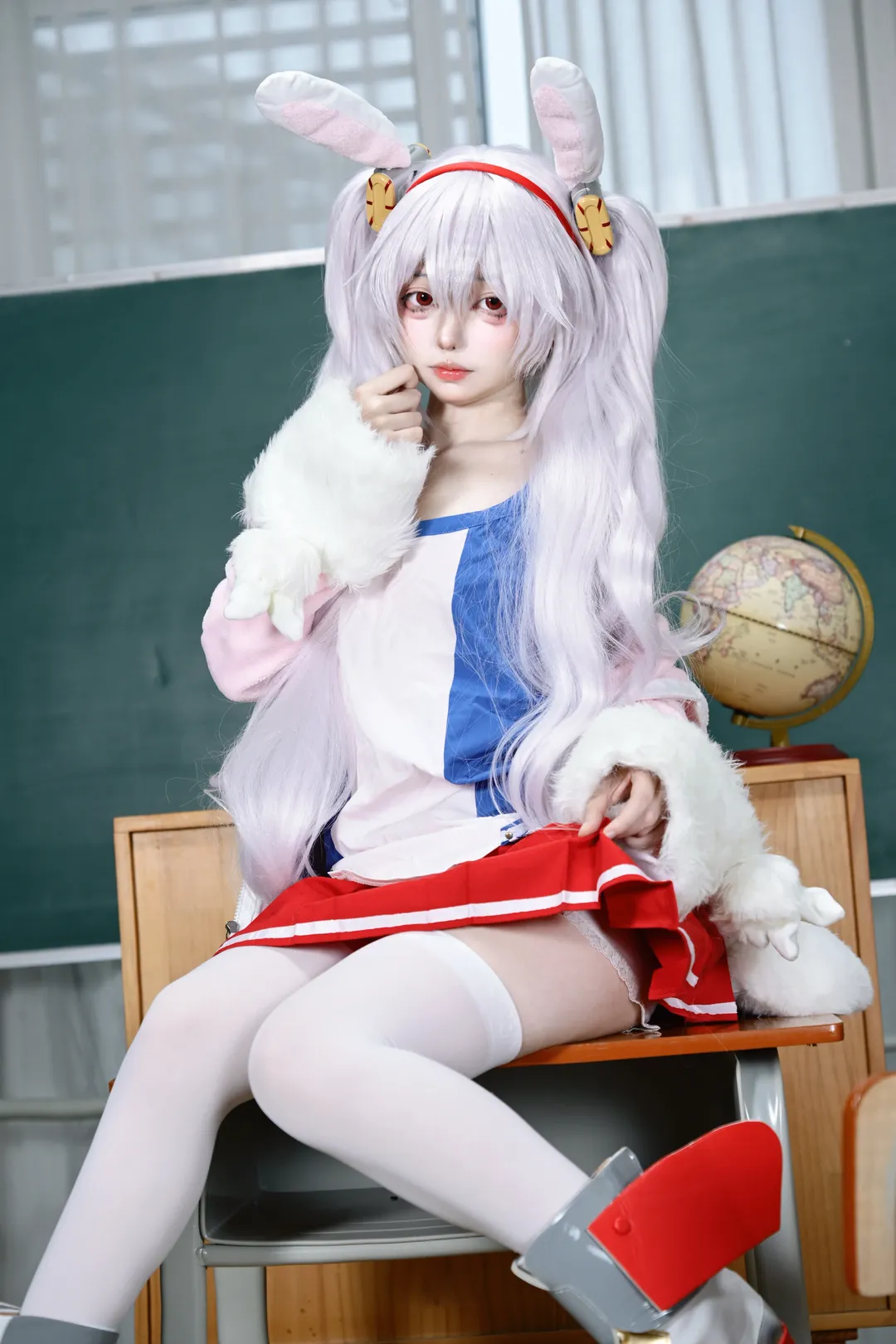 cosplay, Azur Lane, Laffey cosplay, Classroom photo, Three elements of portrait photography - Image 6