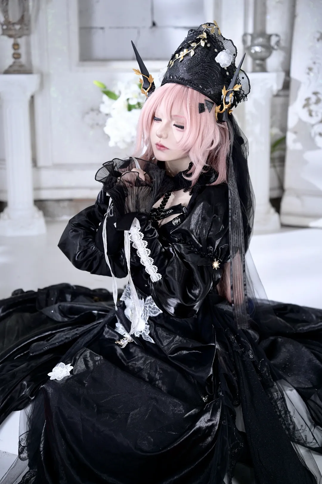 cosplay, 明日方舟, 人像摄影, 哥特风服装, 特蕾茜娅cos - 第1张
