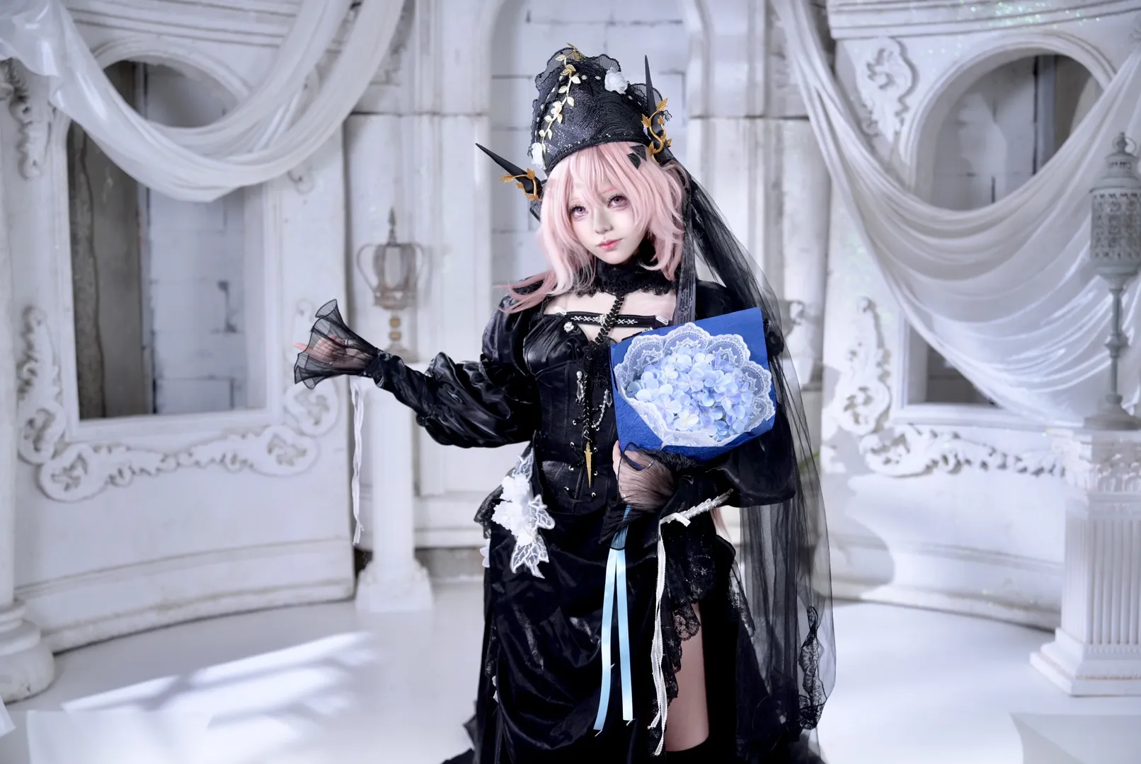 cosplay, 明日方舟, 人像摄影, 哥特风服装, 特蕾茜娅cos - 第10张