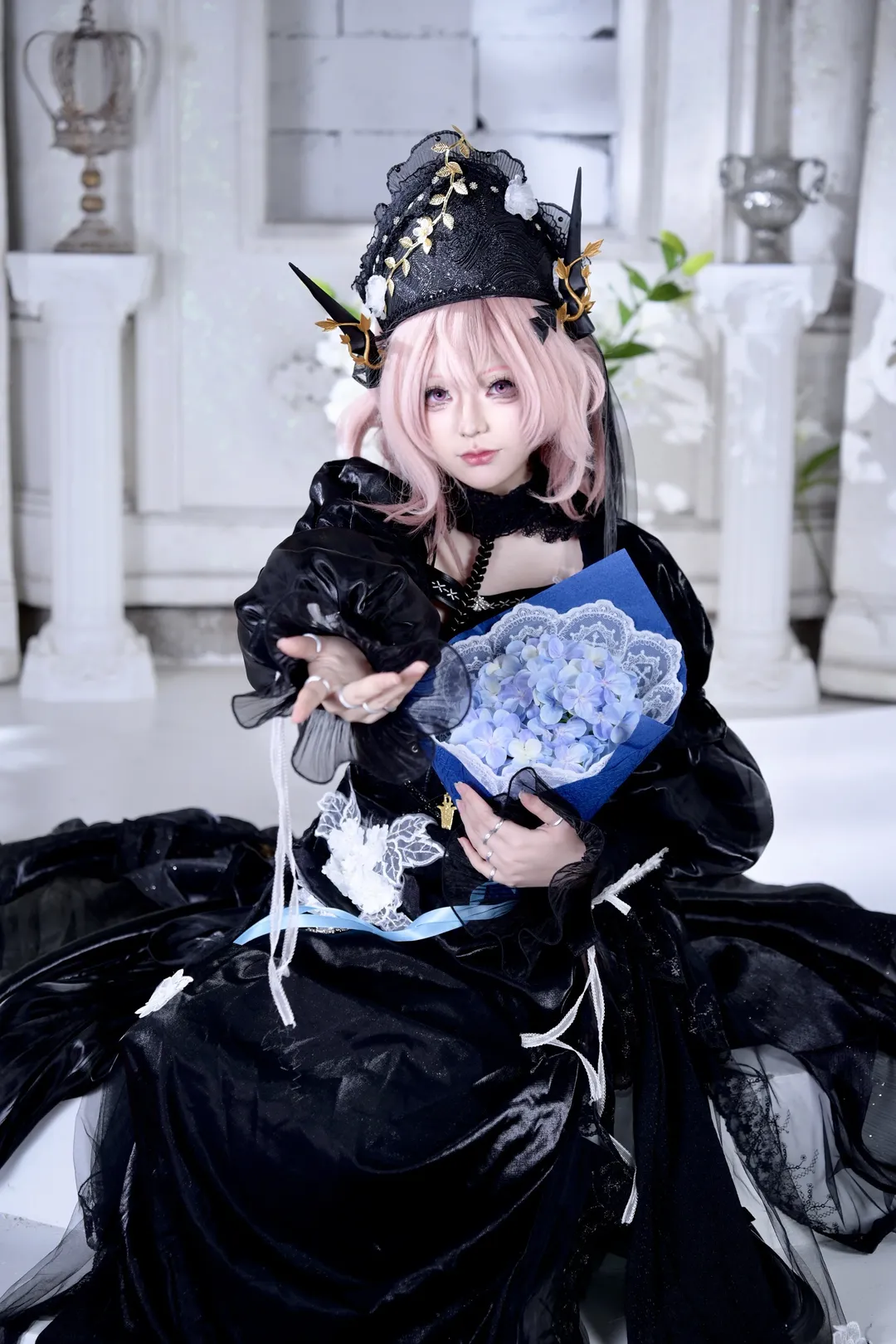cosplay, 明日方舟, 人像摄影, 哥特风服装, 特蕾茜娅cos - 第2张