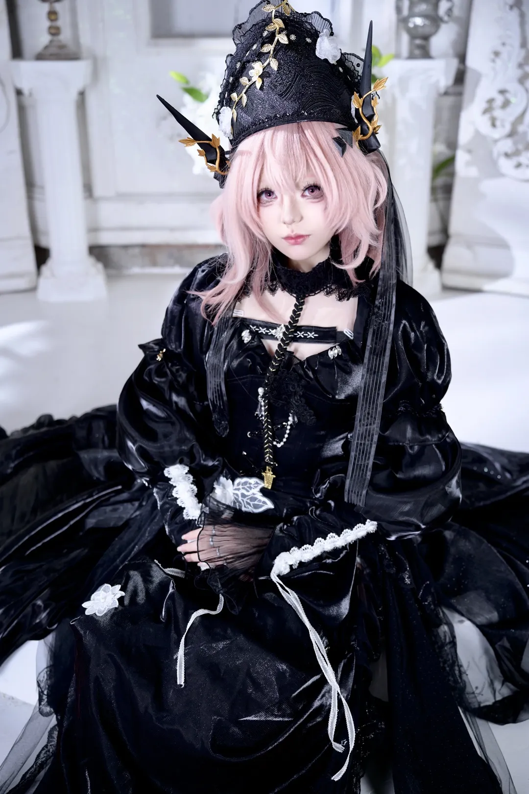 cosplay, 明日方舟, 人像摄影, 哥特风服装, 特蕾茜娅cos - 第3张