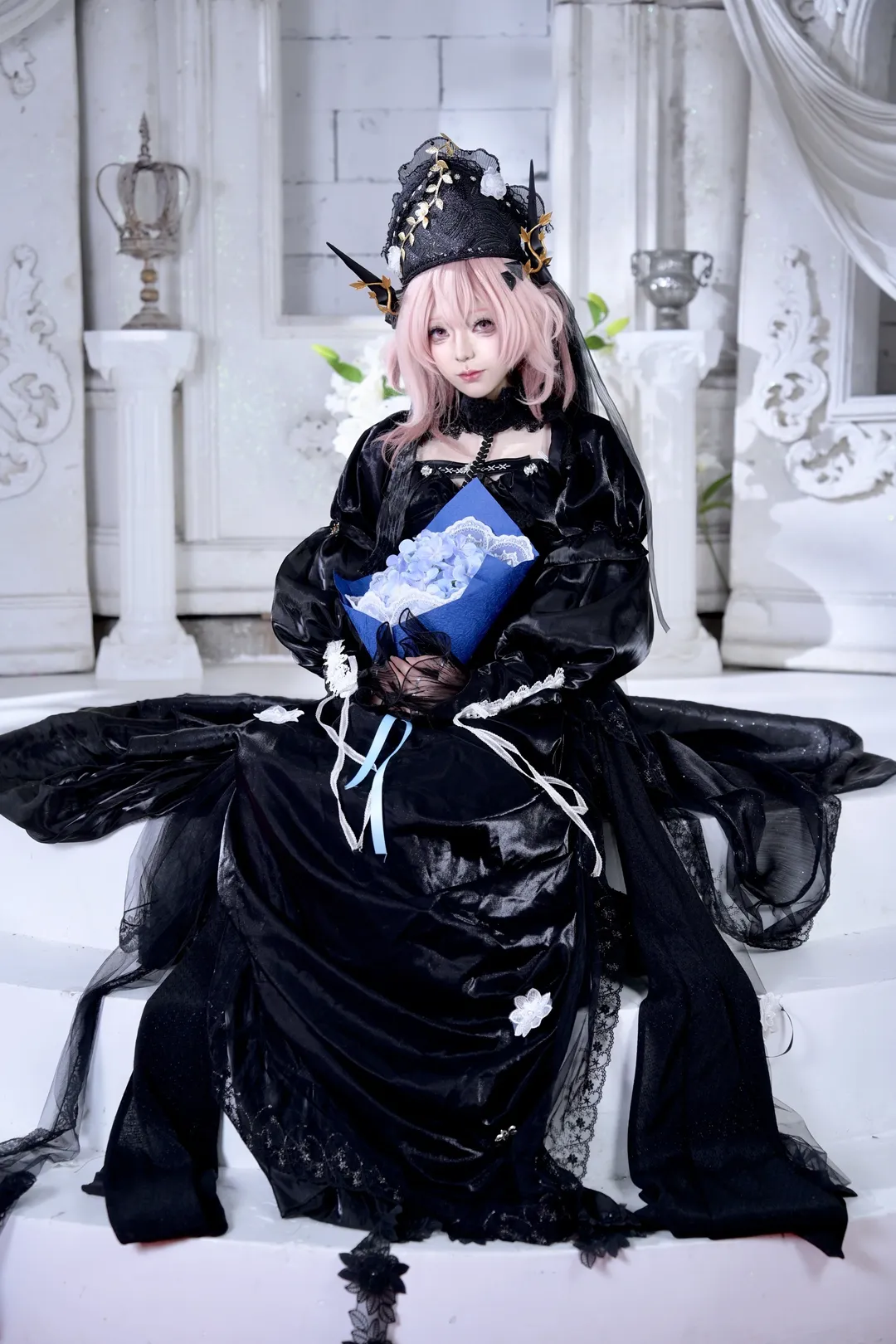 cosplay, 明日方舟, 人像摄影, 哥特风服装, 特蕾茜娅cos - 第4张
