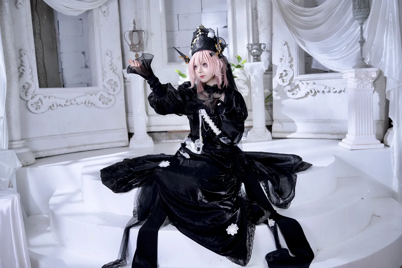 cosplay, 明日方舟, 人像攝影, 哥特風服裝, 特蕾茜婭cos