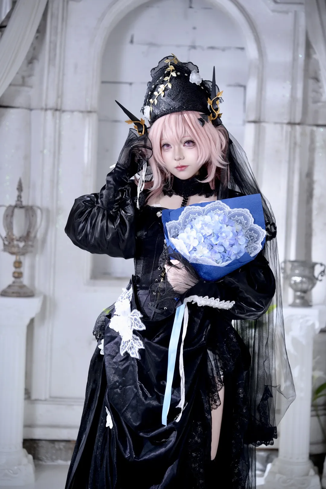 cosplay, 明日方舟, 人像摄影, 哥特风服装, 特蕾茜娅cos - 第7张