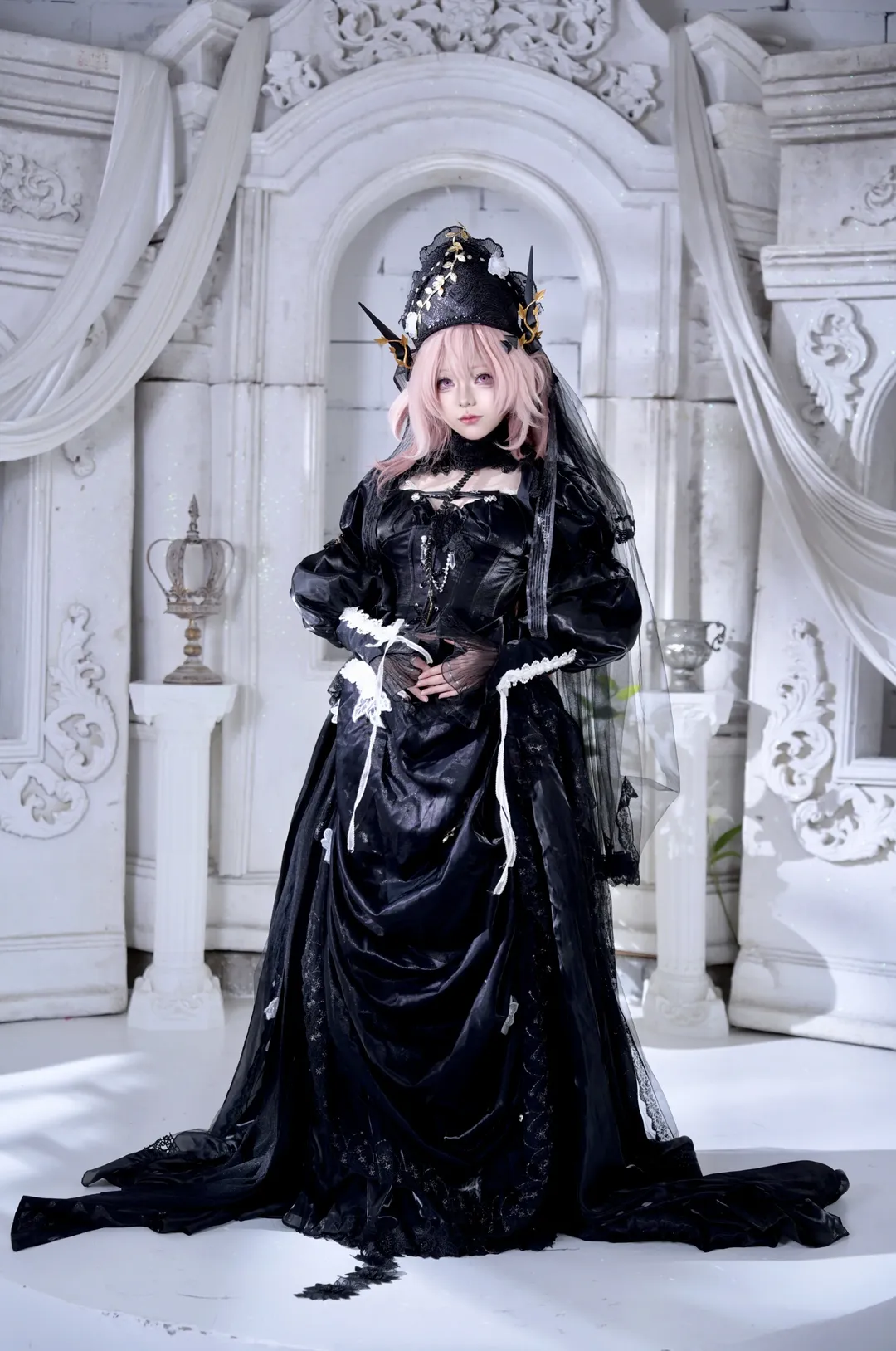 cosplay, 明日方舟, 人像摄影, 哥特风服装, 特蕾茜娅cos - 第8张