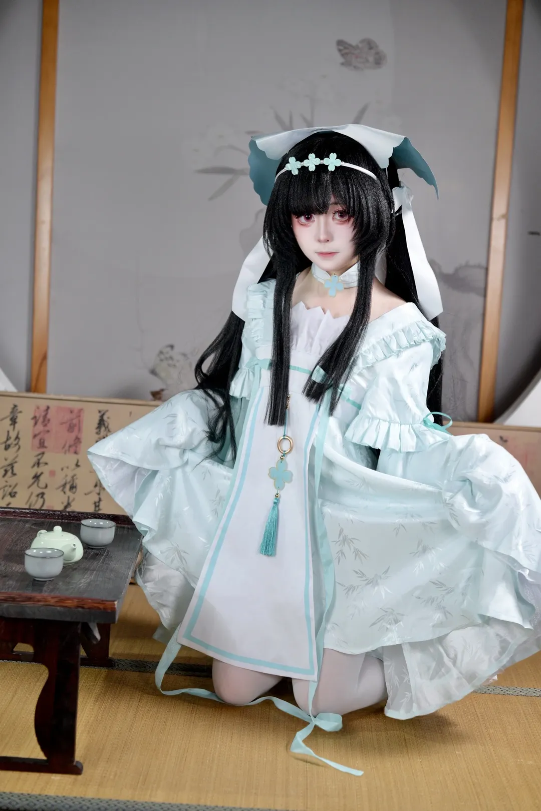 碧蓝航线, 国风cosplay, 角色扮演摄影, 长风cos, 茶室写真 - 第1张