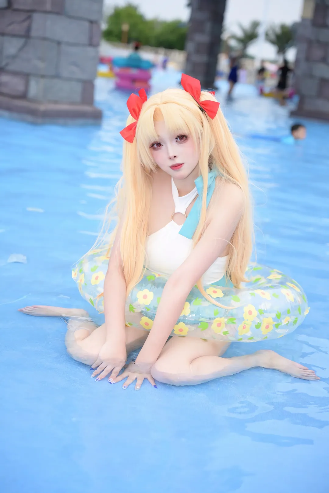 Fate/Grand Order, Poolside photoshoot, Eresh cosplay, 2D cosplay daily life, Water park photoshoot - Image 5